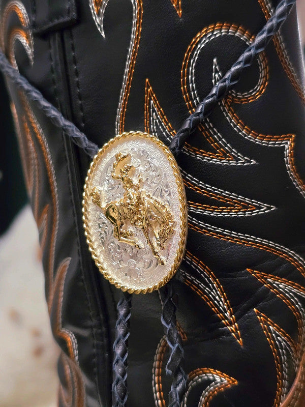 Vintage Montana Silversmiths Belt Buckle & Bolo Tie