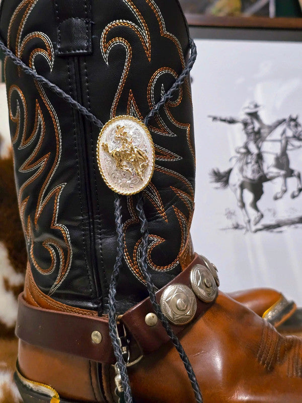 Vintage Montana Silversmiths Belt Buckle & Bolo Tie