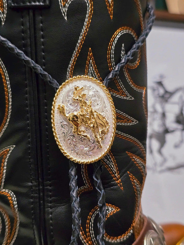 Vintage Montana Silversmiths Belt Buckle & Bolo Tie