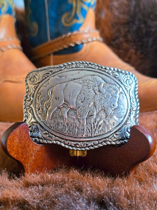 Bison Buffalo Belt Buckle
