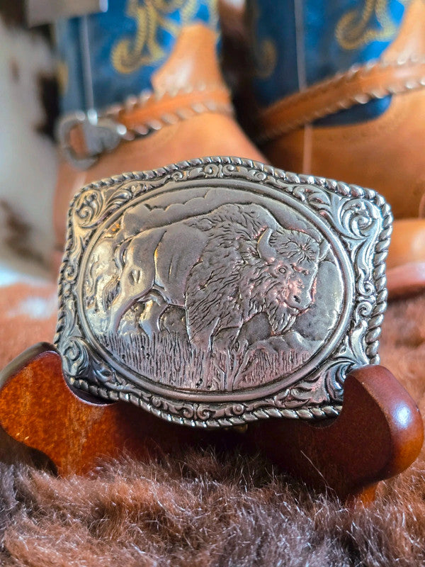 Bison Buffalo Belt Buckle