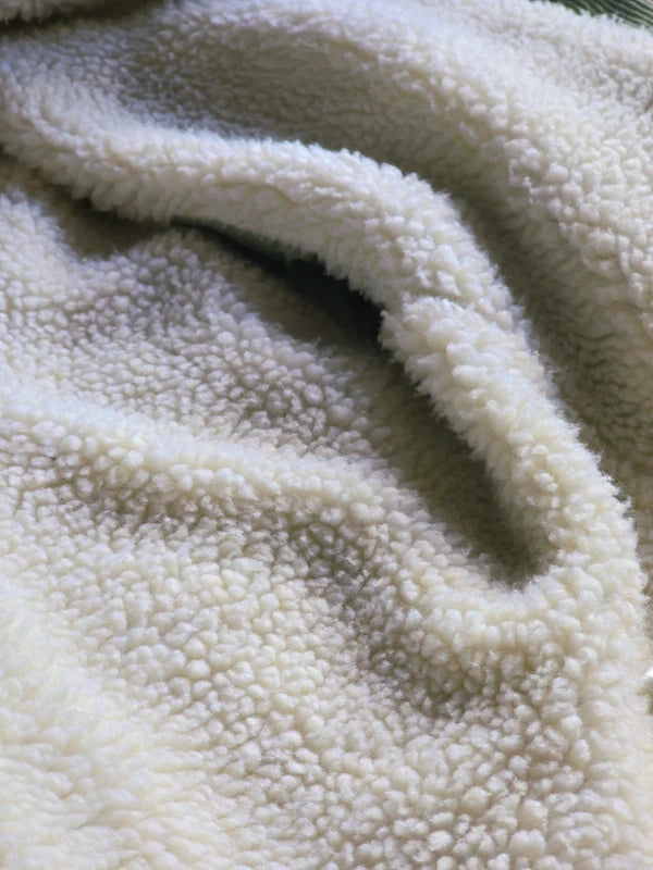 Quicksilver Olive Green Corduroy Fleece Jacket