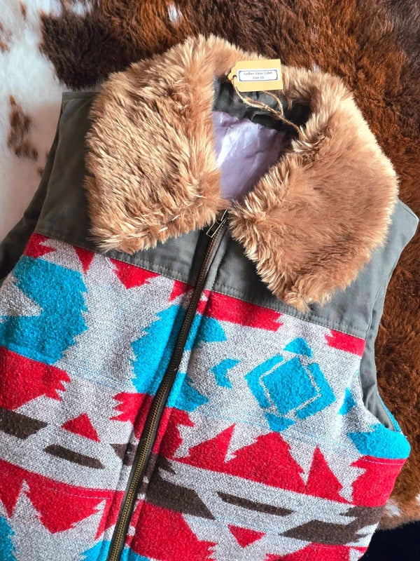 Bohemian Aztec Body Warmer Gillet
