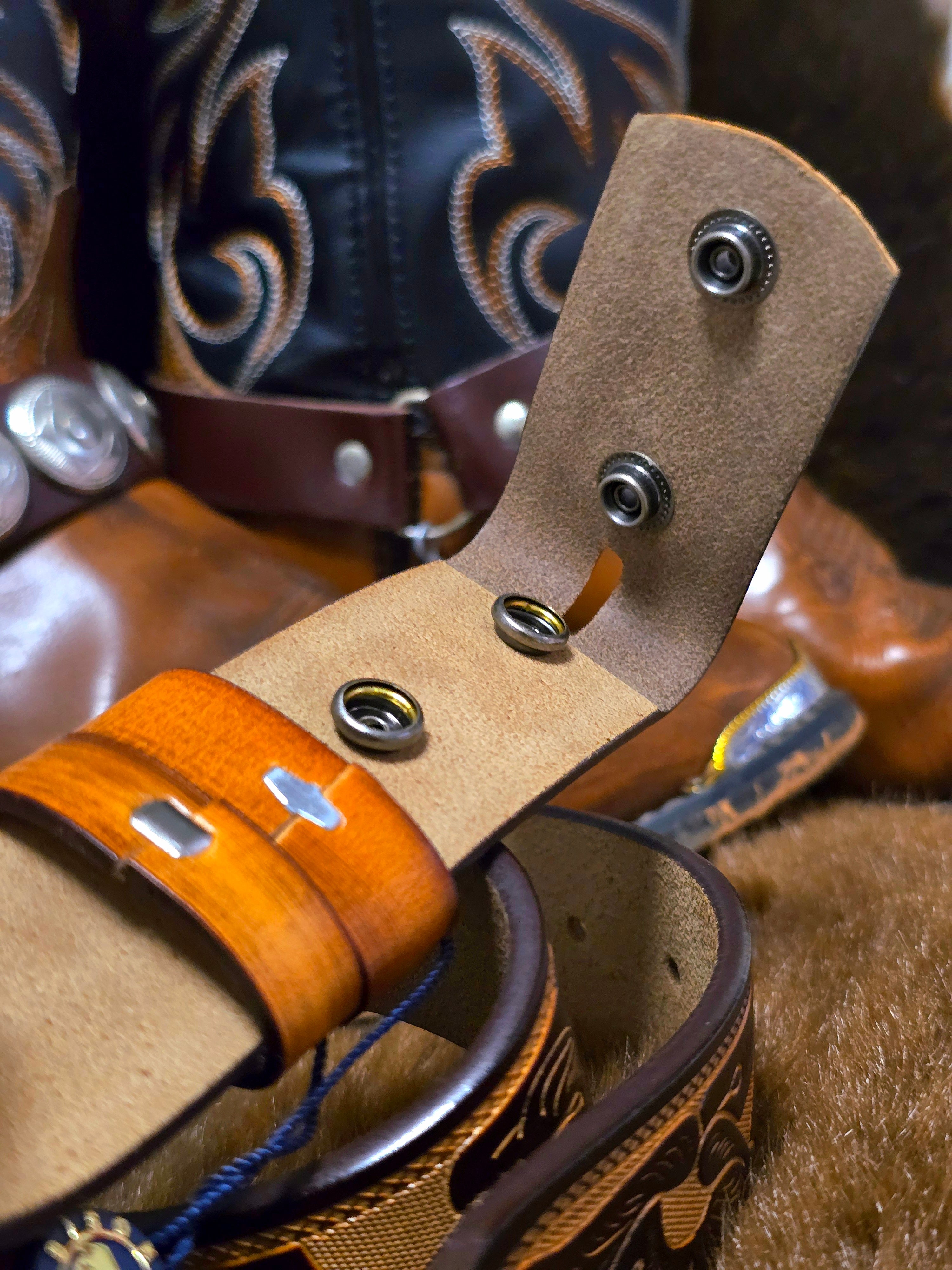 Two Tone Leather Belt