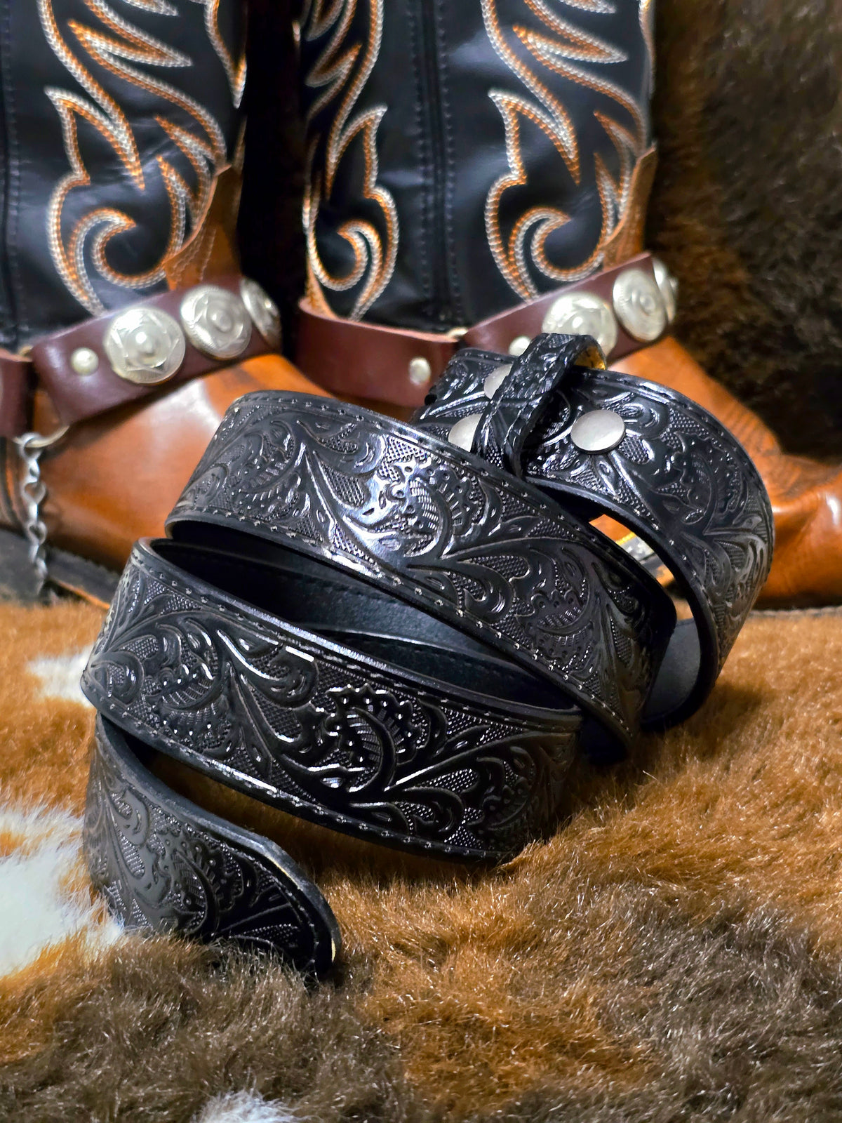 Black Leather Belt