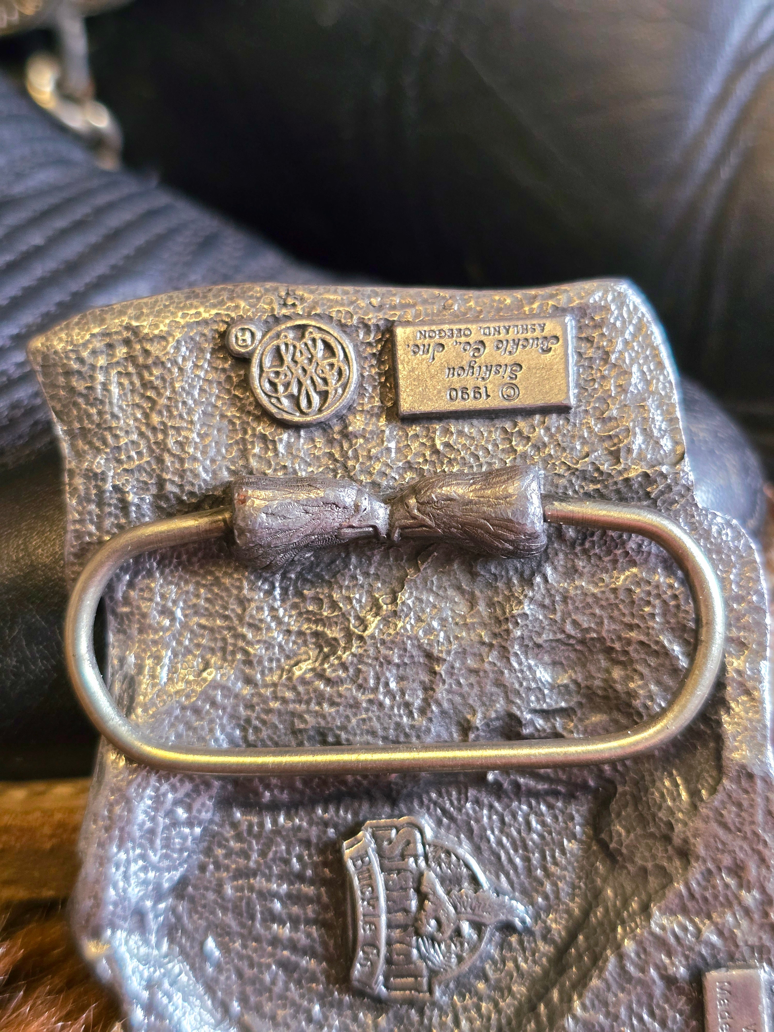 American Eagle Vintage Pewter Belt Buckle