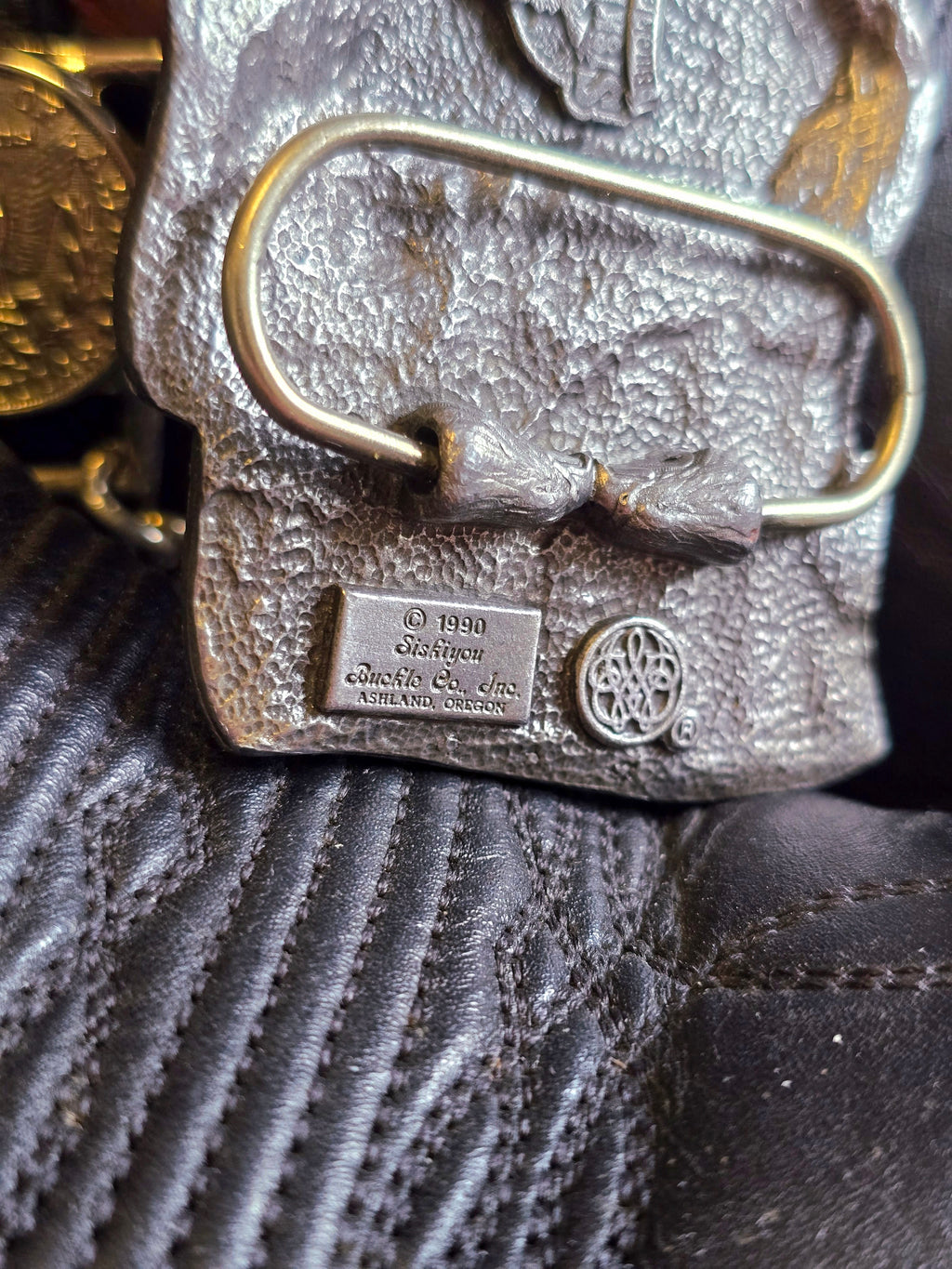 American Eagle Vintage Pewter Belt Buckle