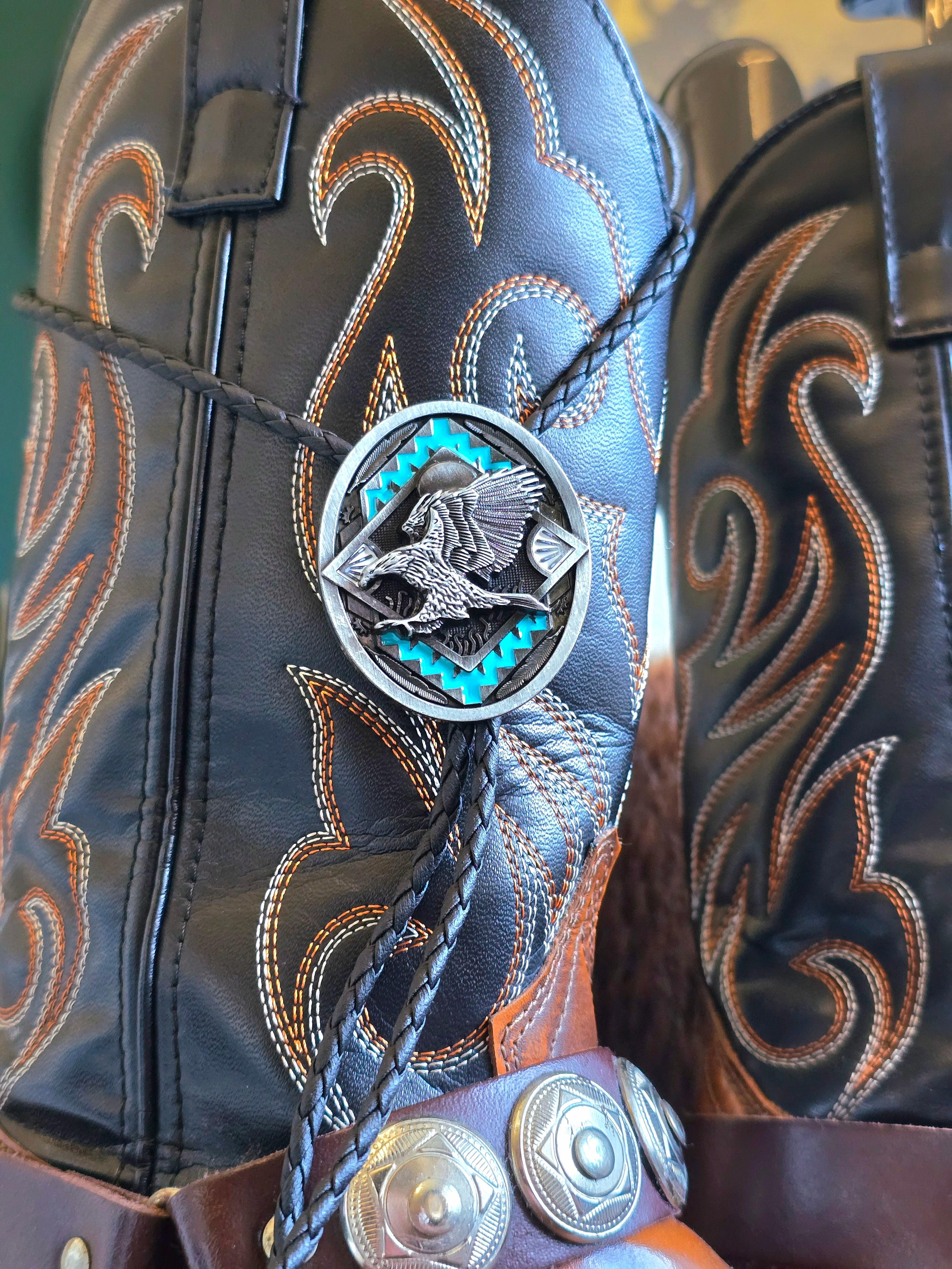 Eagle Turquoise Bolo Tie