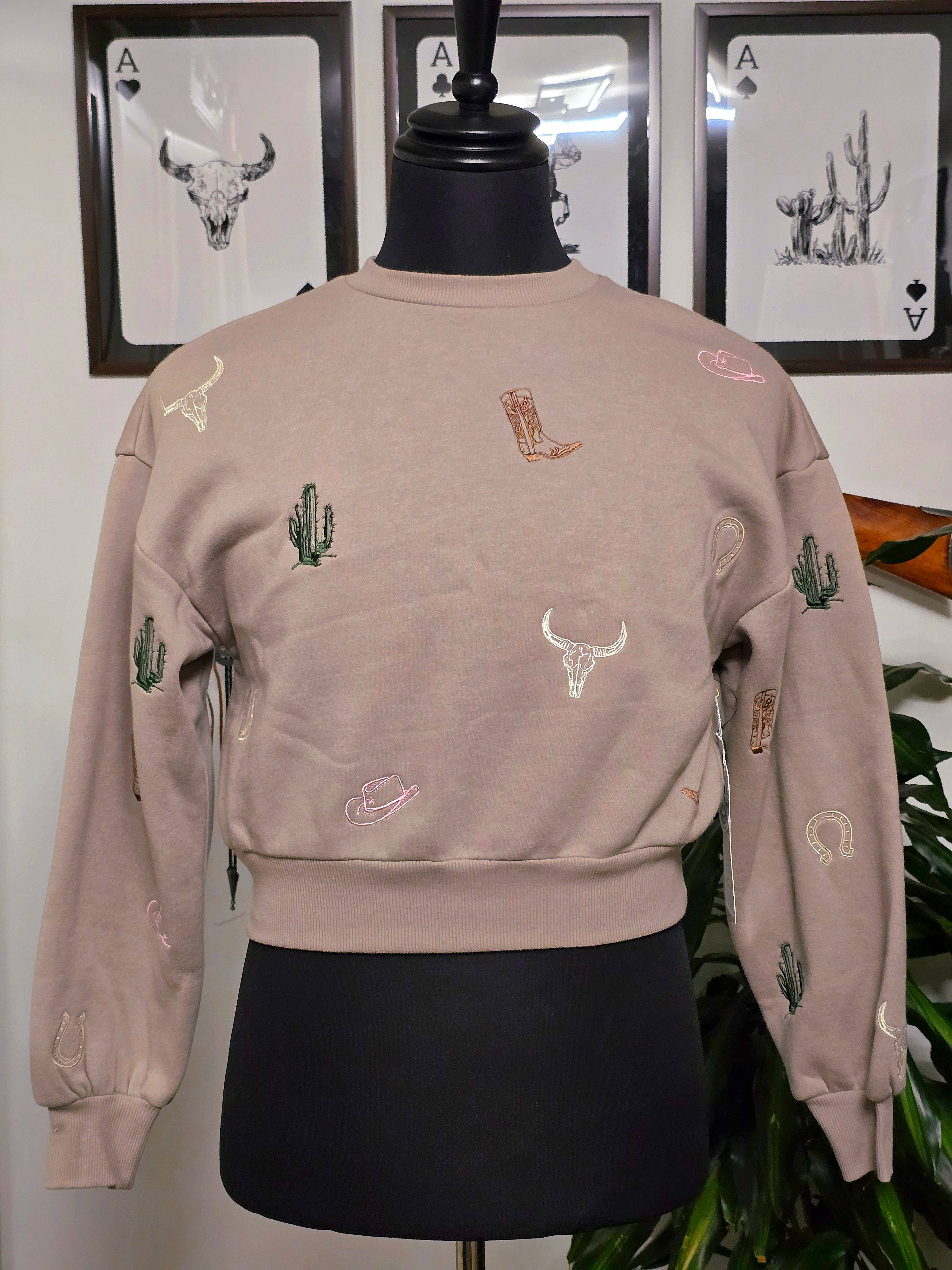Cowgirl Cropped Sweater