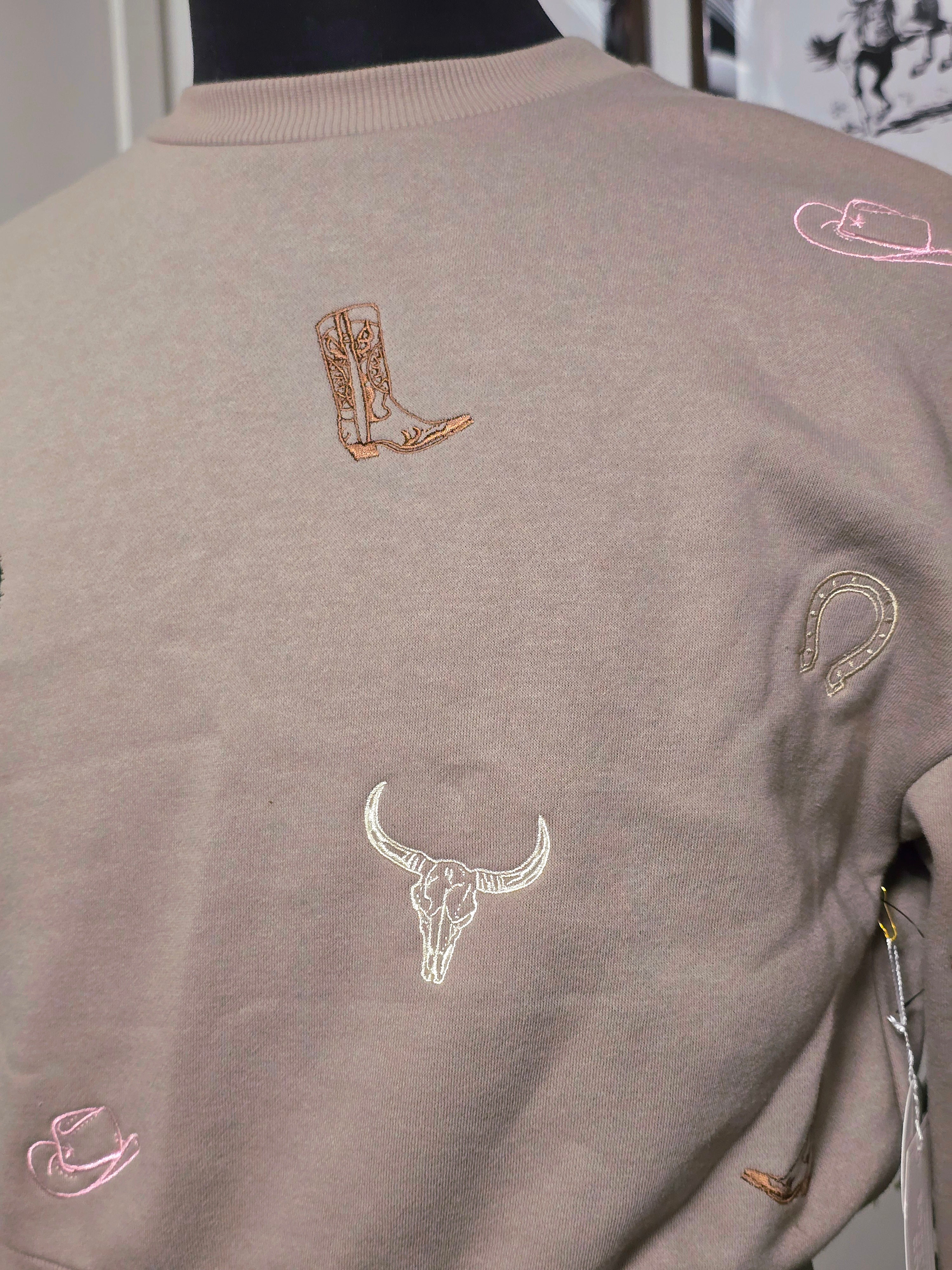 Cowgirl Cropped Sweater