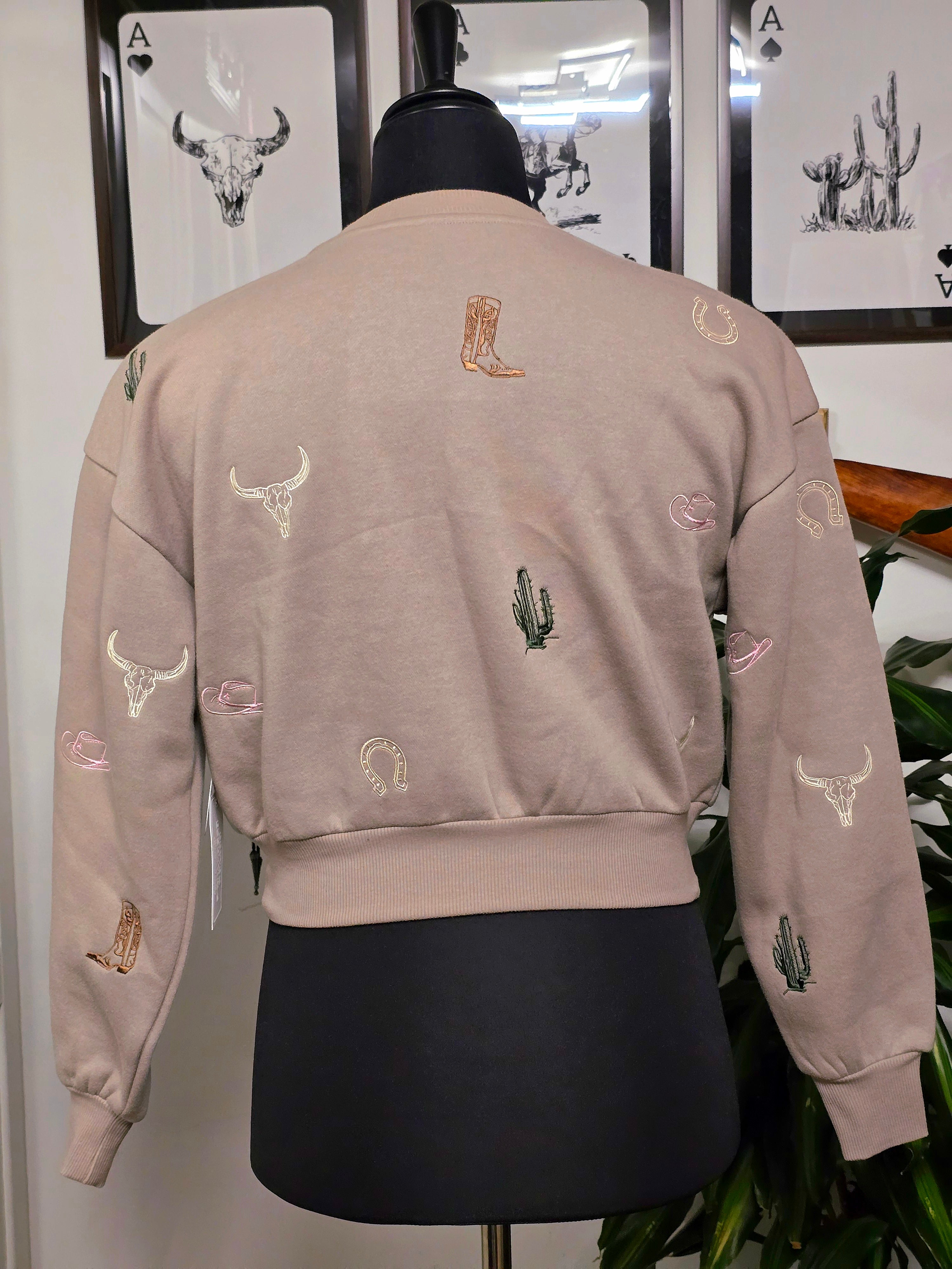Cowgirl Cropped Sweater