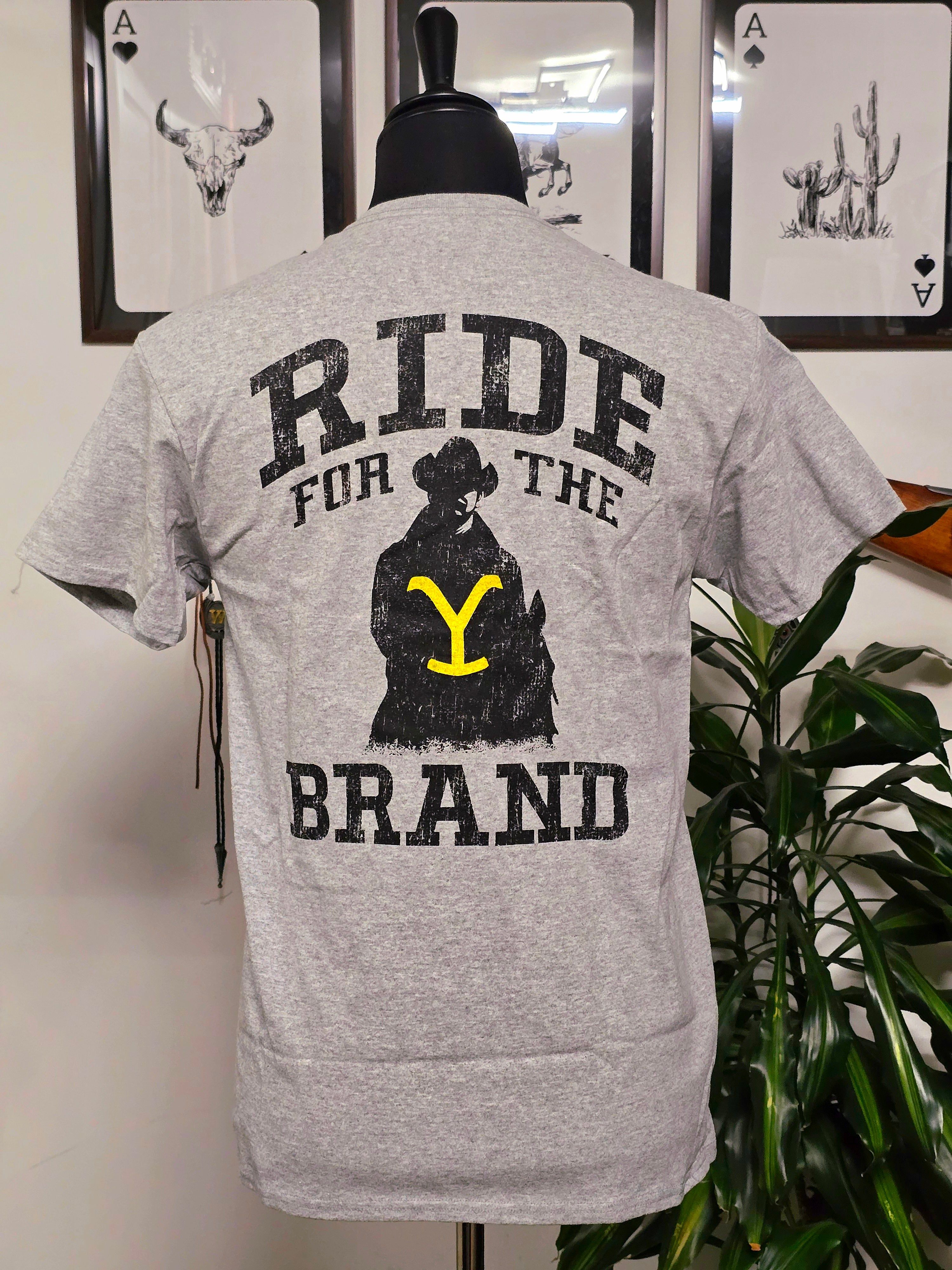 Ride For The Brand Yellowstone Grey T-Shirt