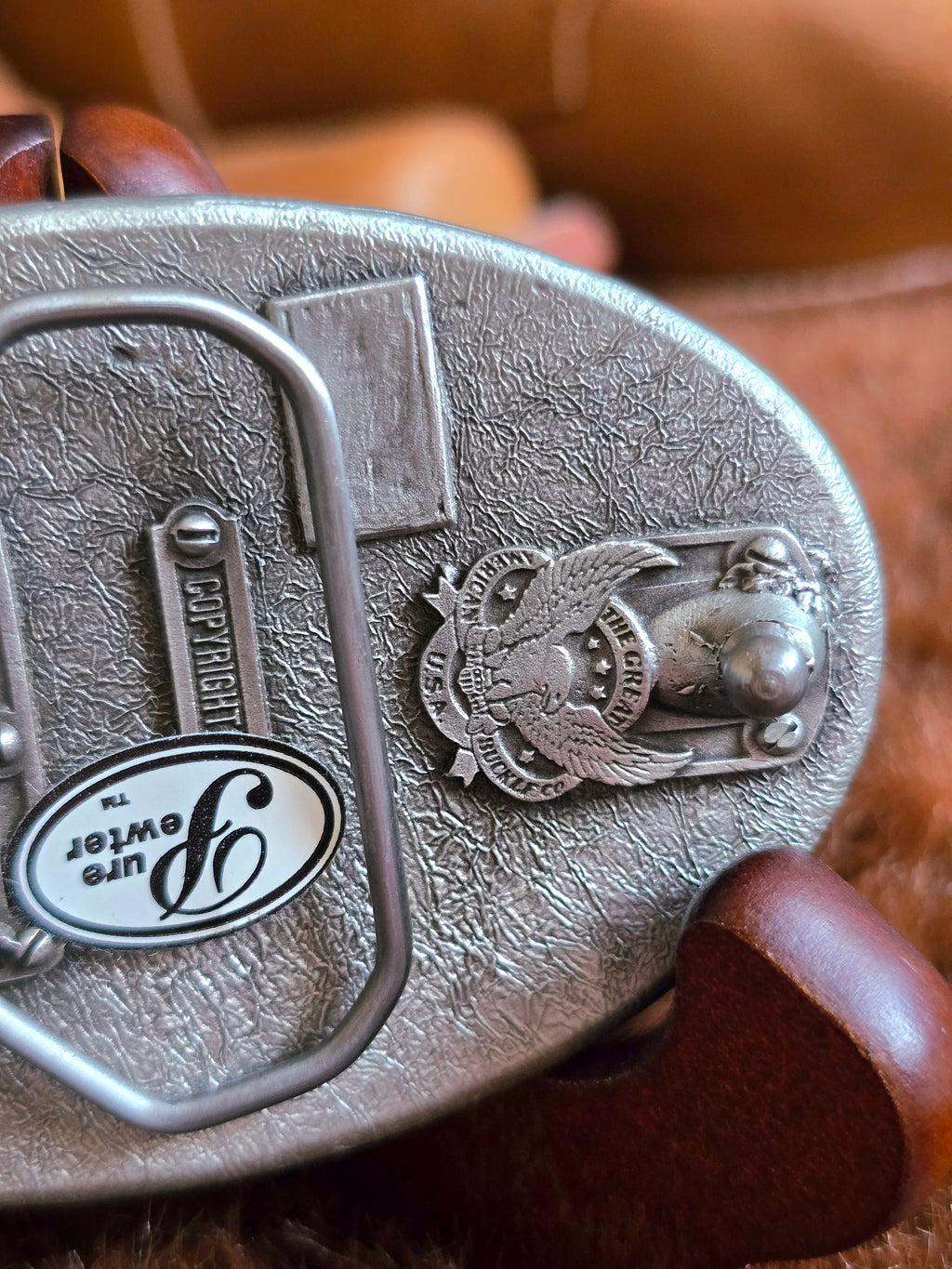 Texas 1984 Pure Pewter Belt Buckle