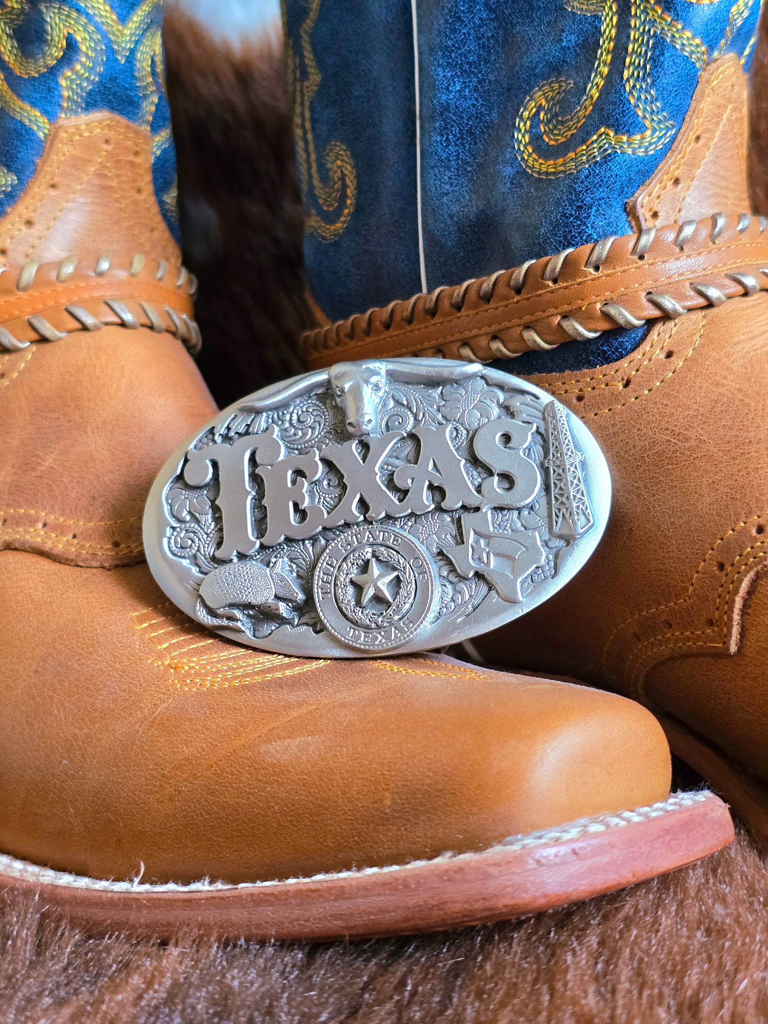 Texas 1984 Pure Pewter Belt Buckle