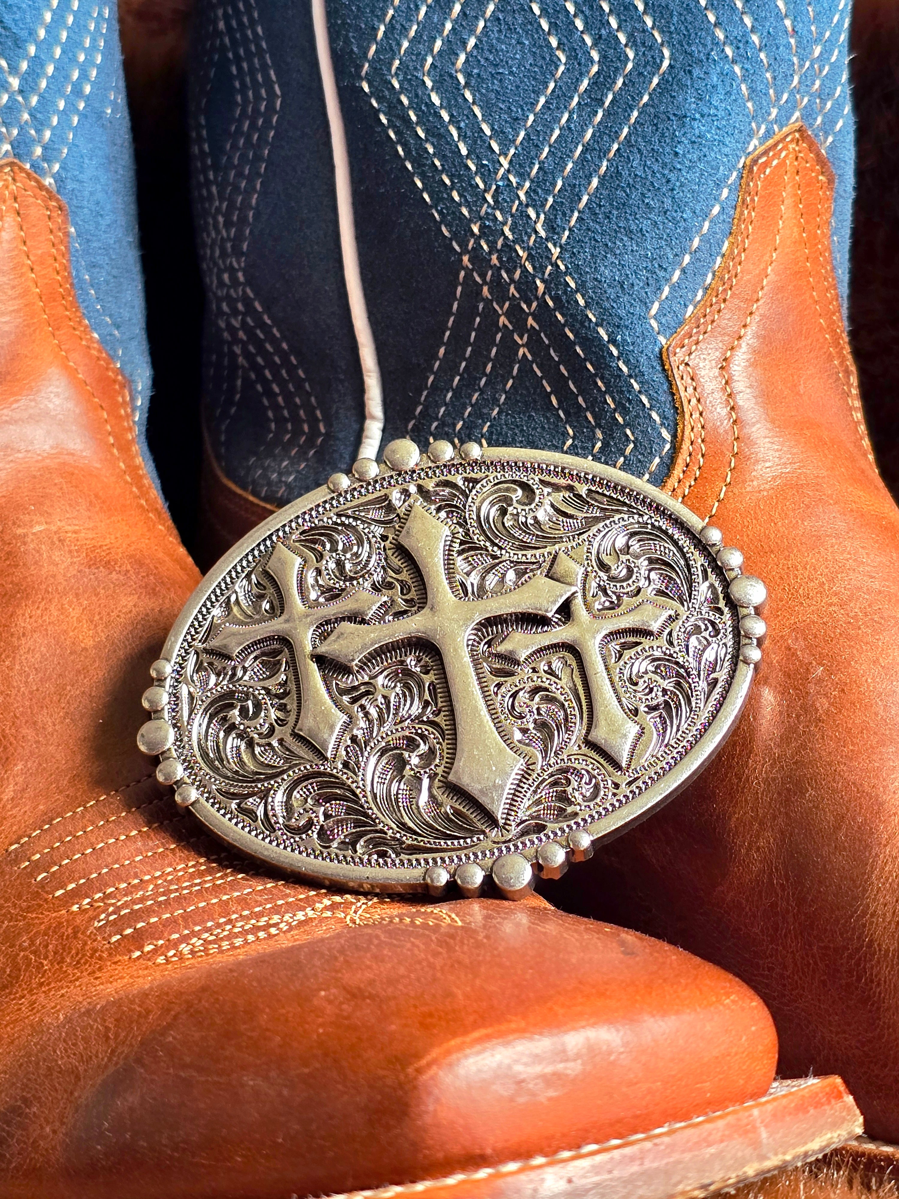 Triple Cross Belt Buckle