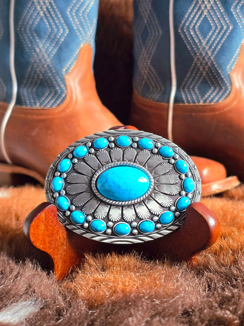 Turquoise Belt Buckle