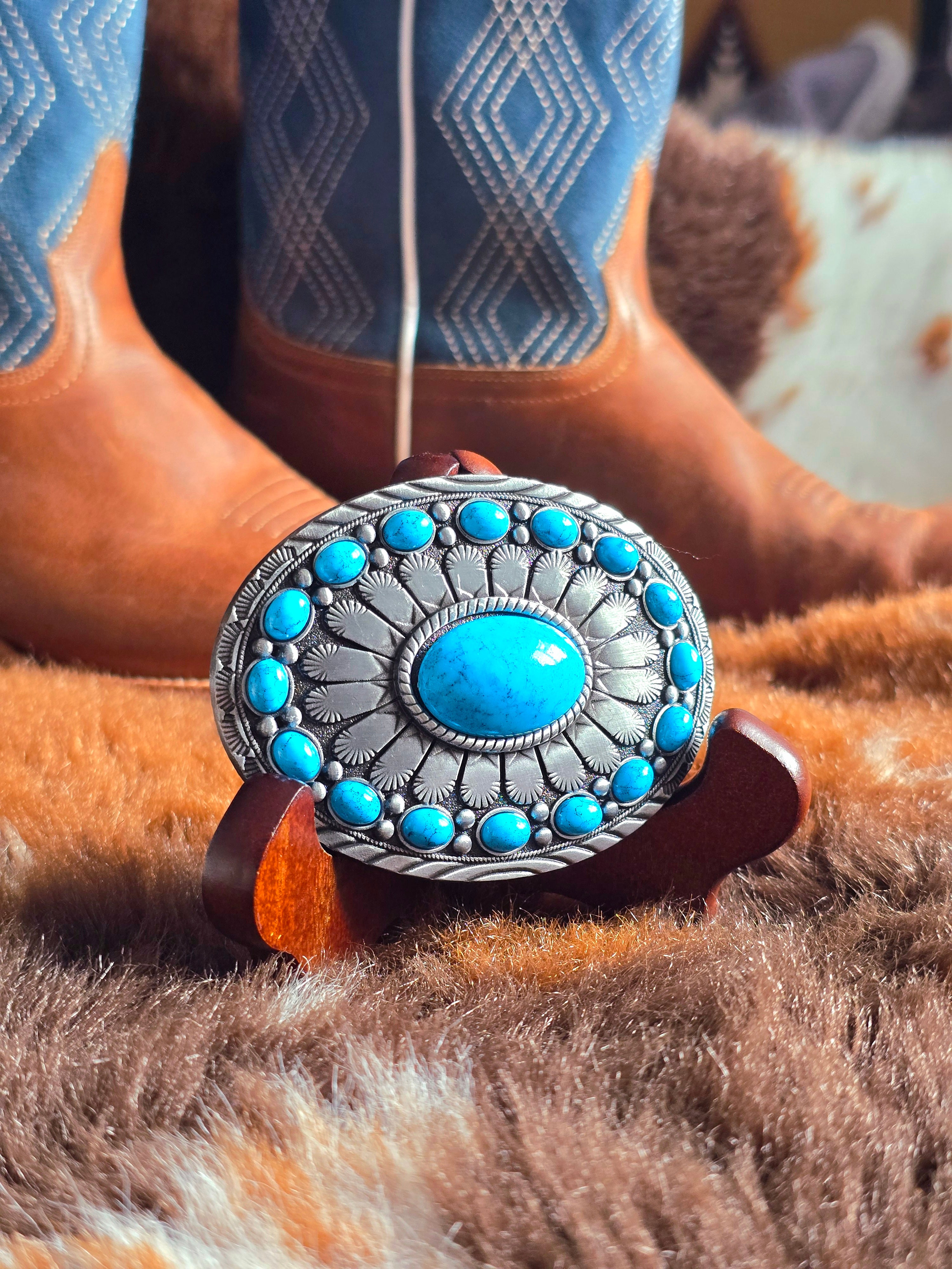 Turquoise Belt Buckle