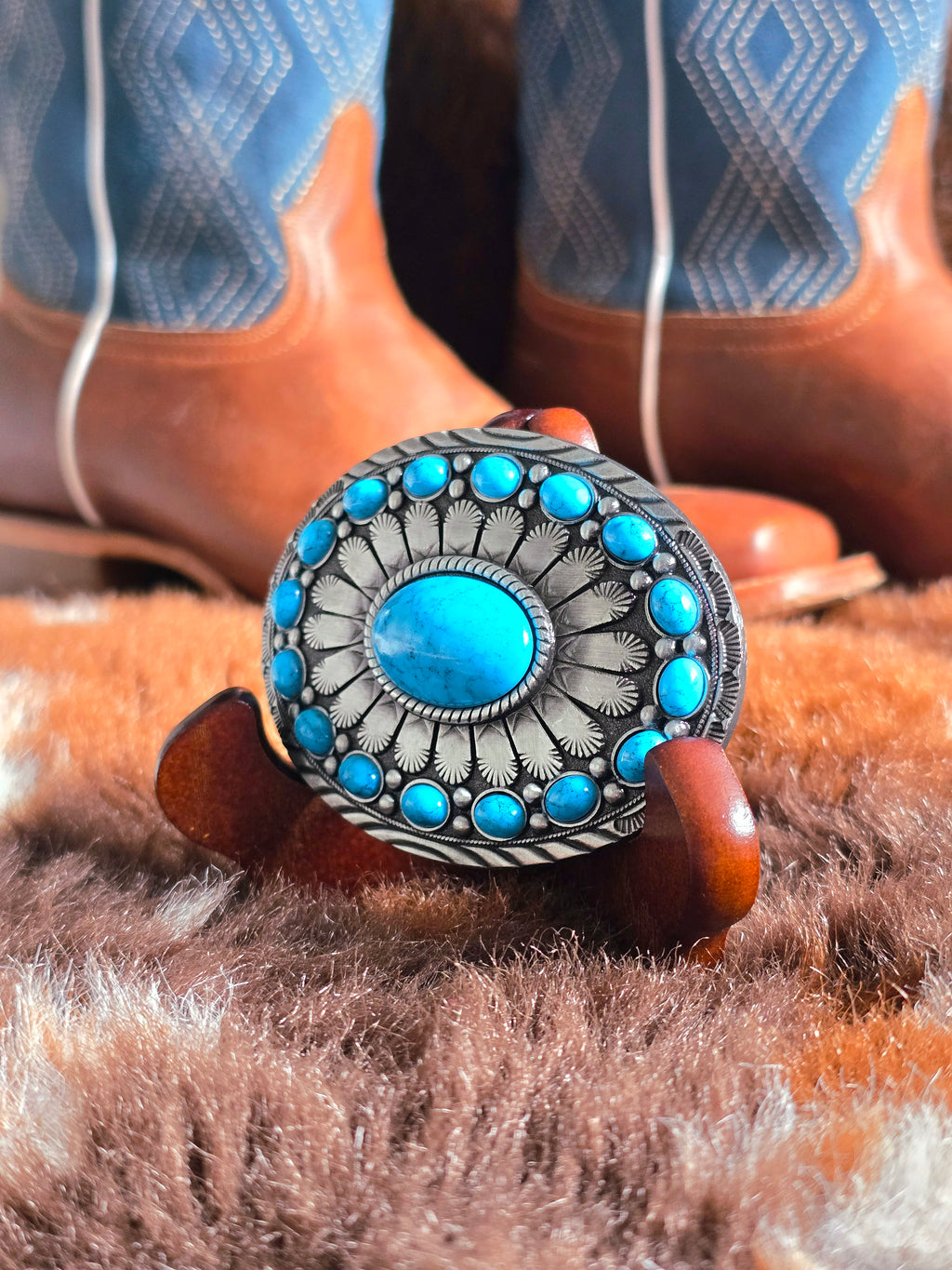 Turquoise Belt Buckle