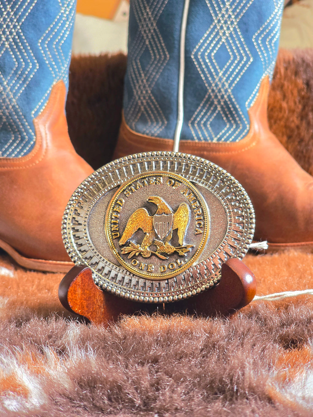 One Dollar Coin Belt Buckle