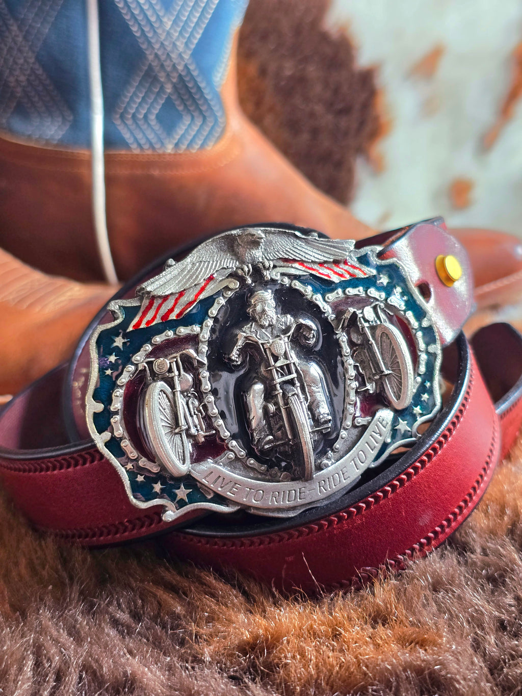 Harley Davidson Buckle & Belt