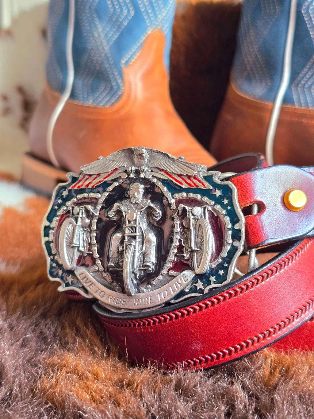 Harley Davidson Buckle & Belt