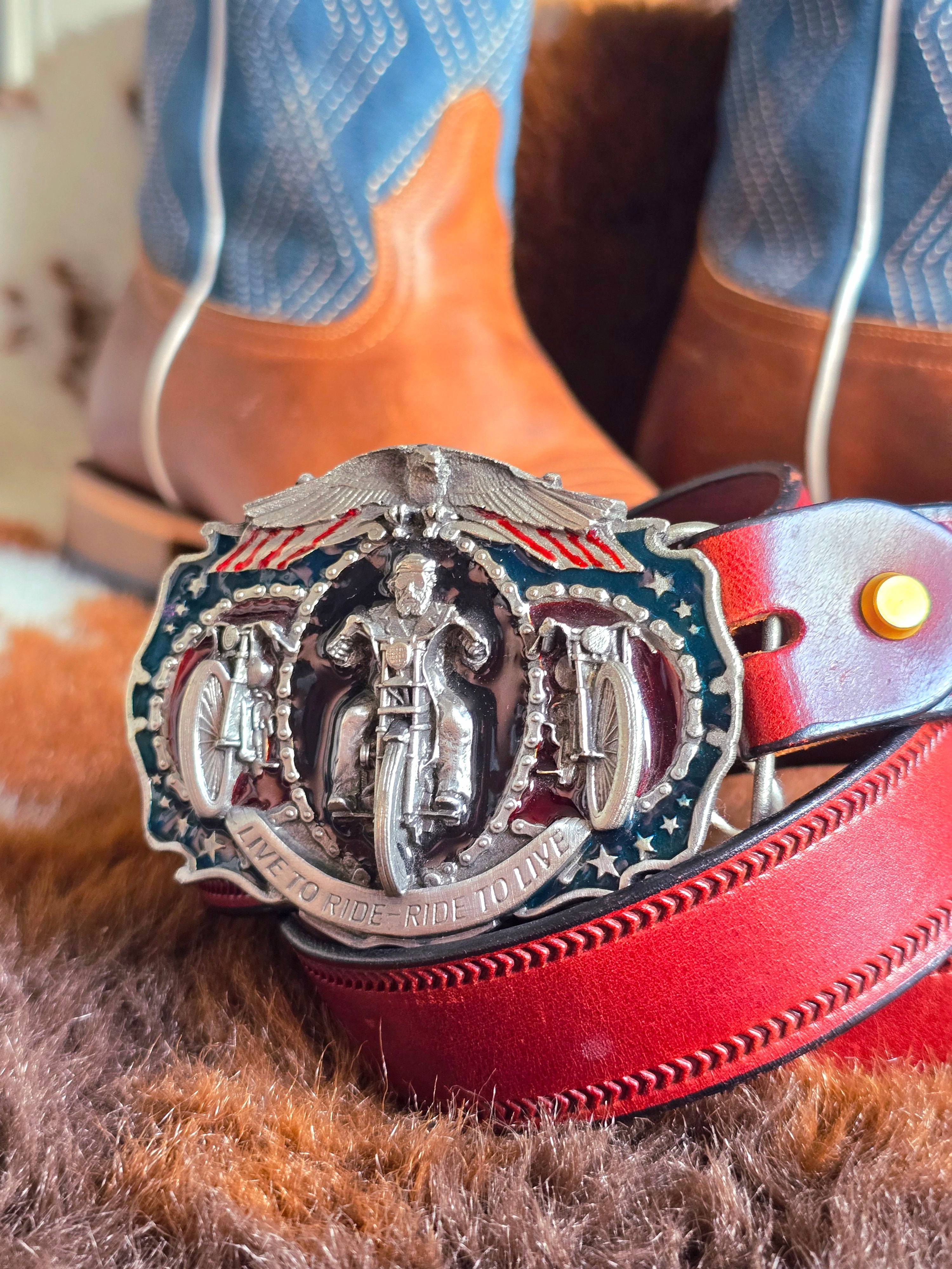 Harley Davidson Buckle & Belt