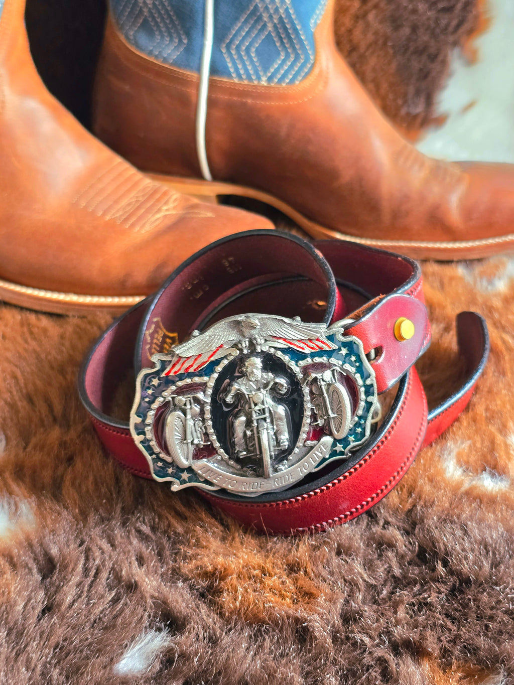 Harley Davidson Buckle & Belt