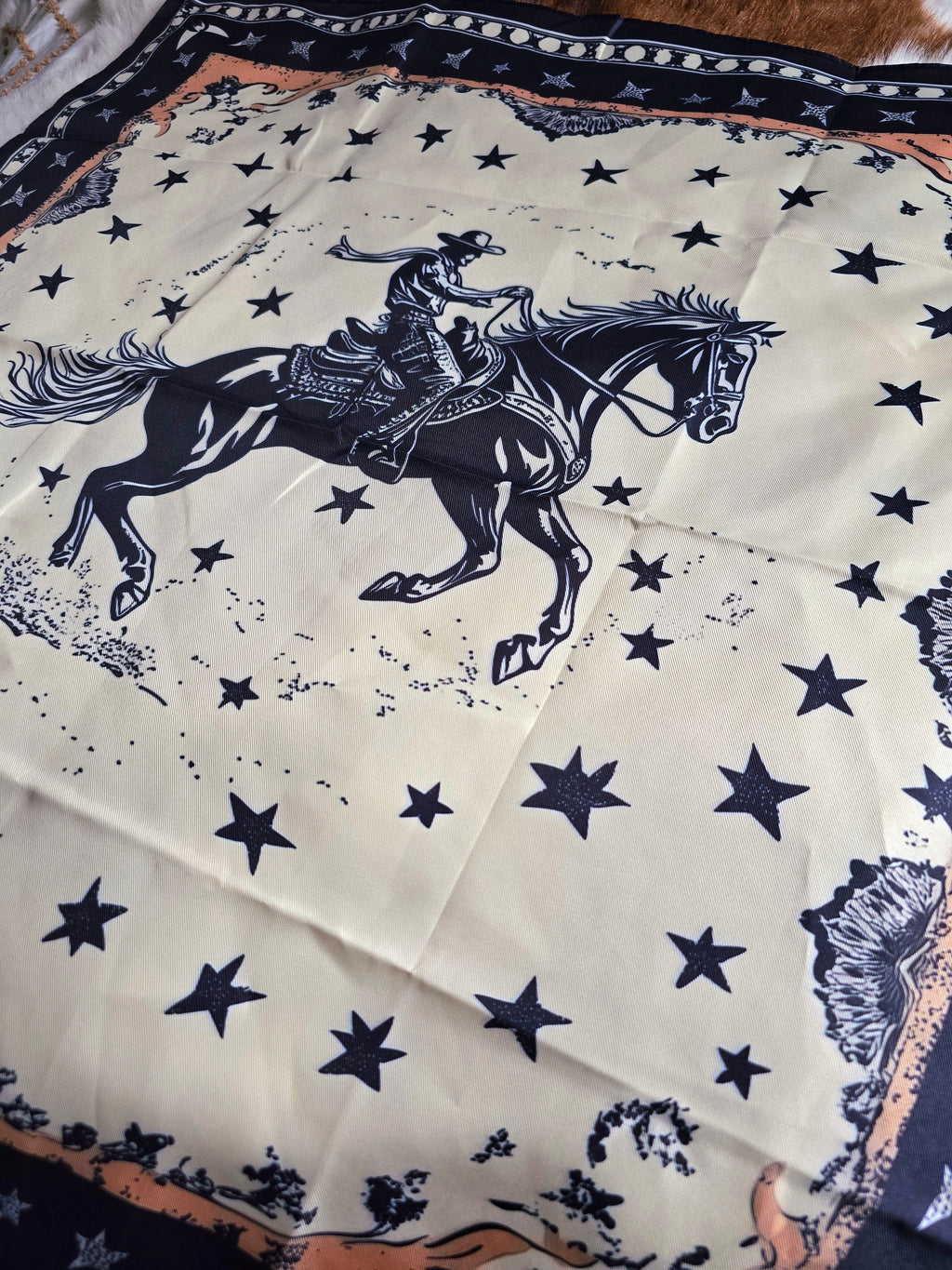 Western Cowboy Bandana Busting Bronco
