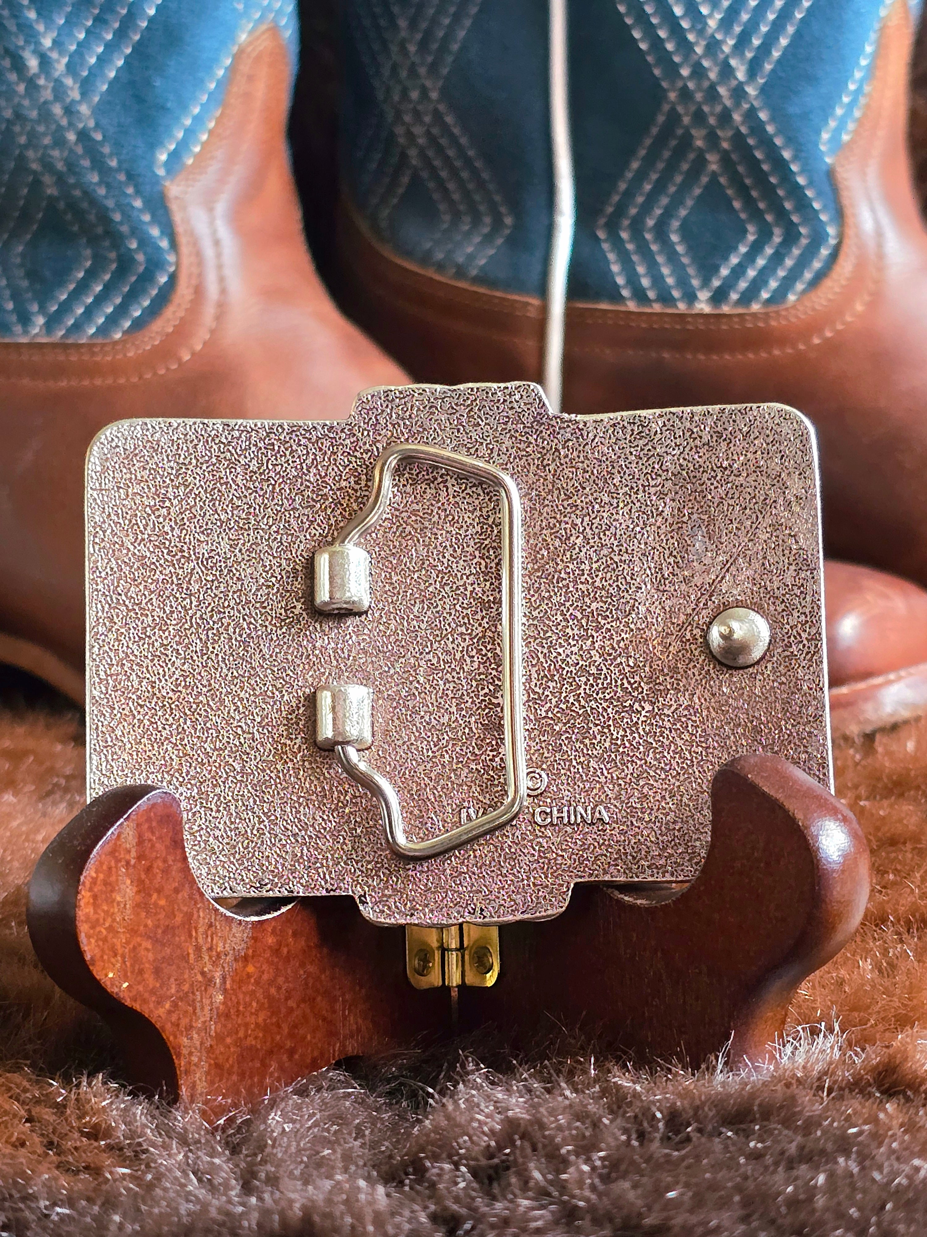 Turquoise Sonora Trophy Belt Buckle