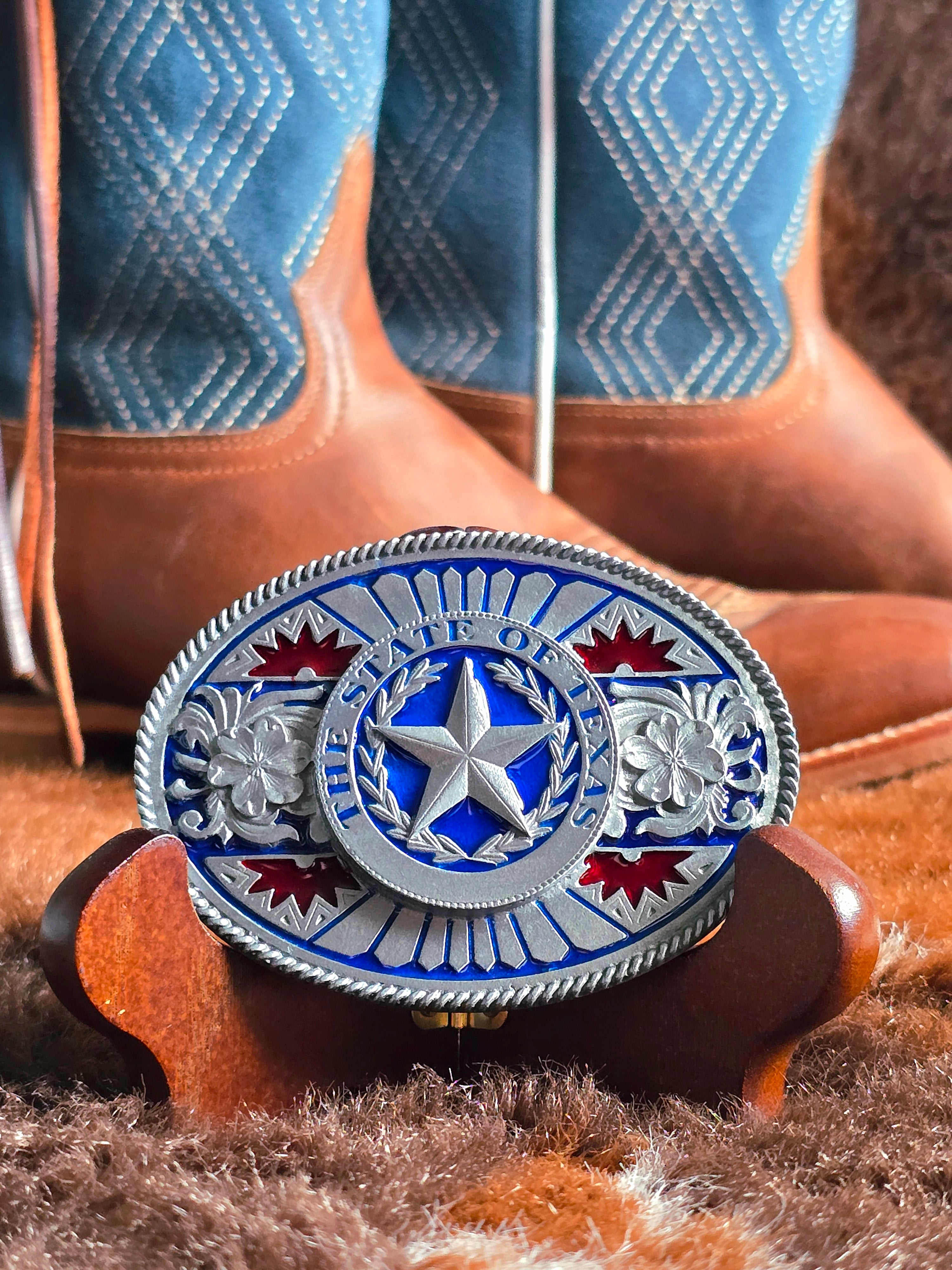 The State Of Texas Belt Buckle