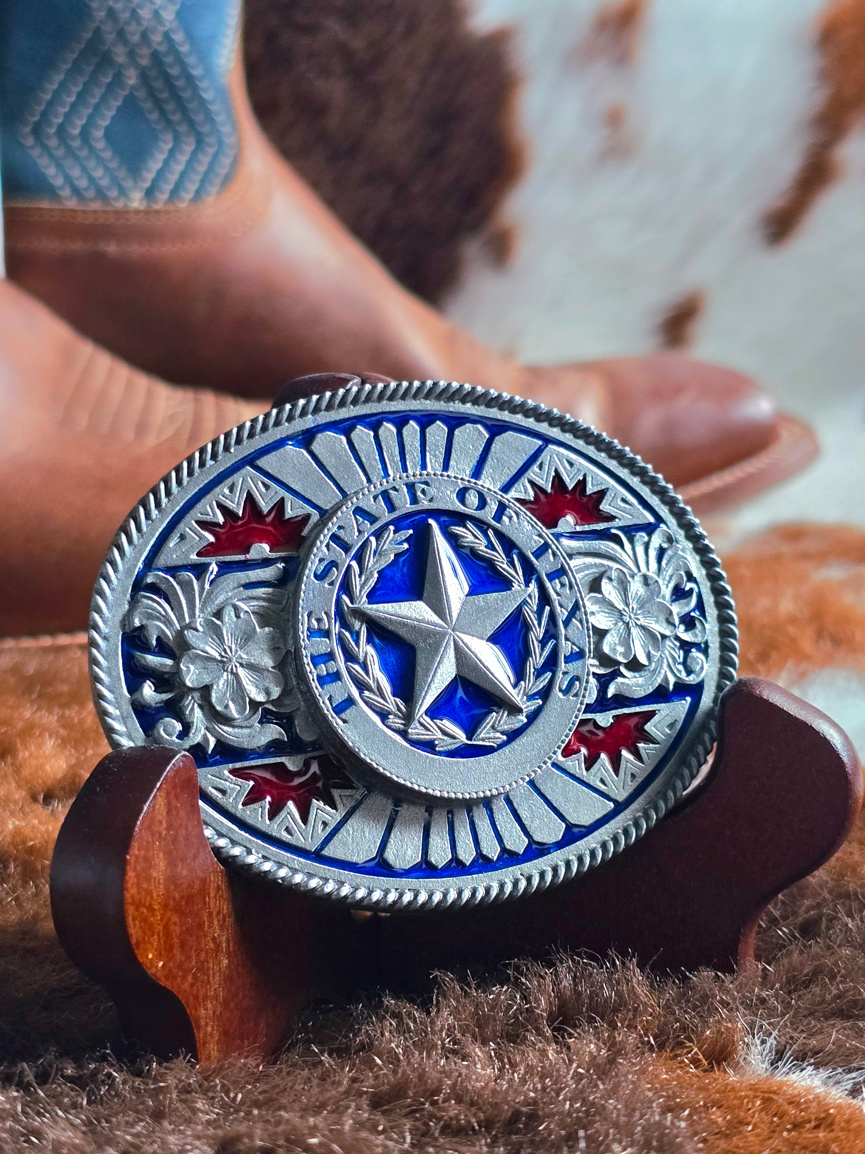 The State Of Texas Belt Buckle