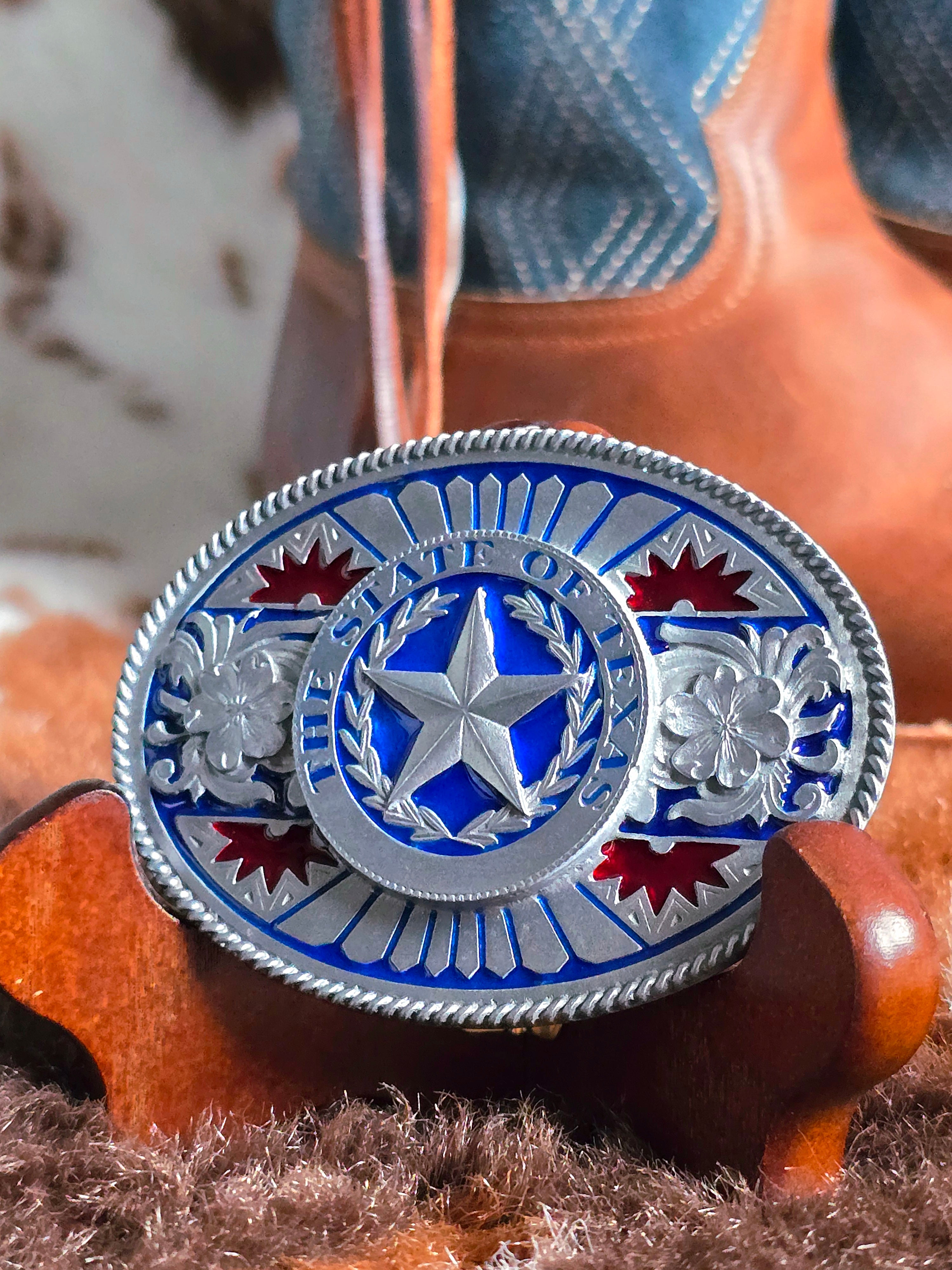 The State Of Texas Belt Buckle
