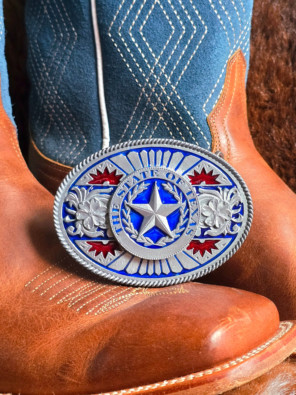 The State Of Texas Belt Buckle