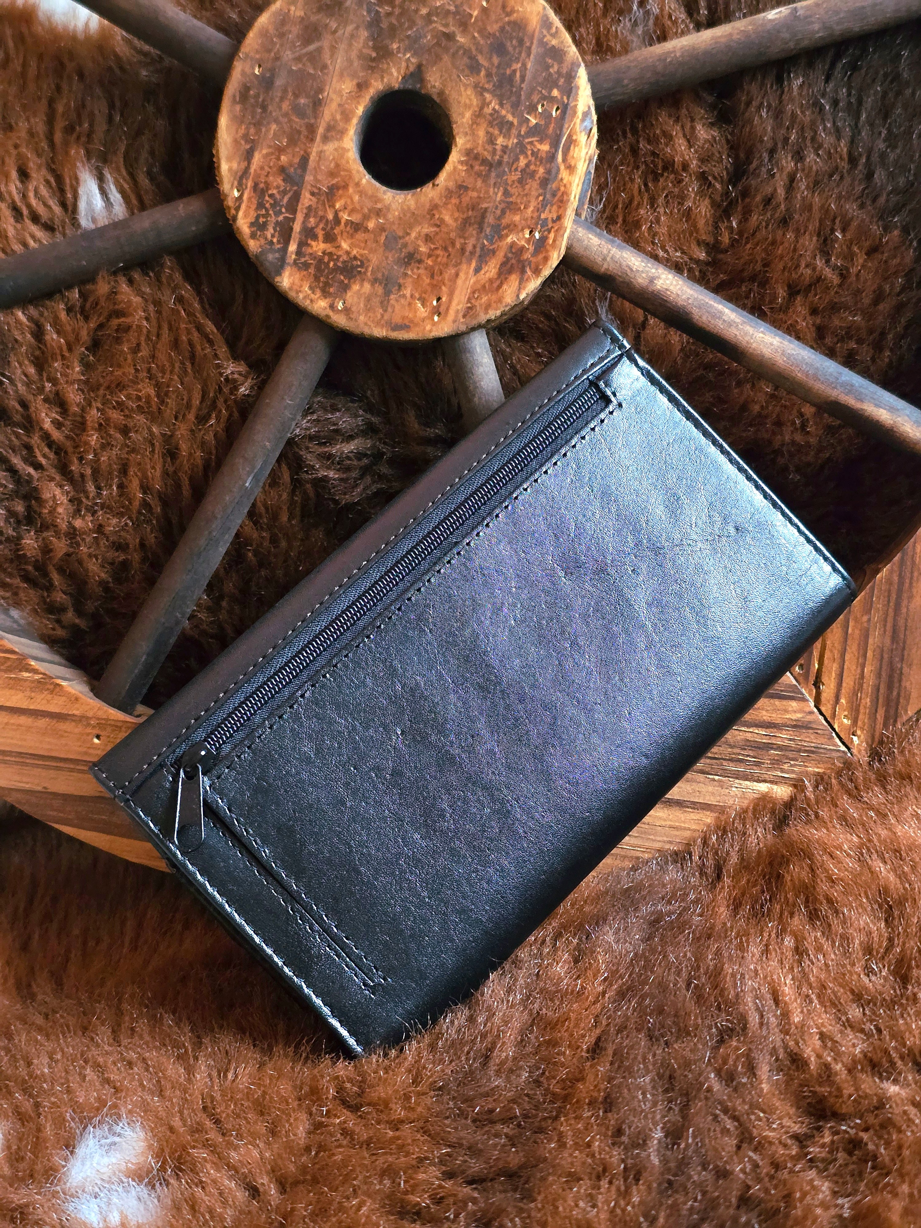 Wrangler Black Leather Purse/Wallet