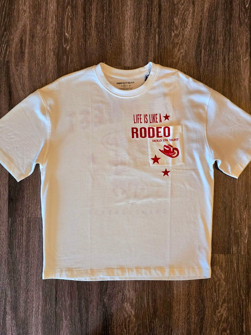 "Life Is Like A Rodeo" Ladies T-Shirt