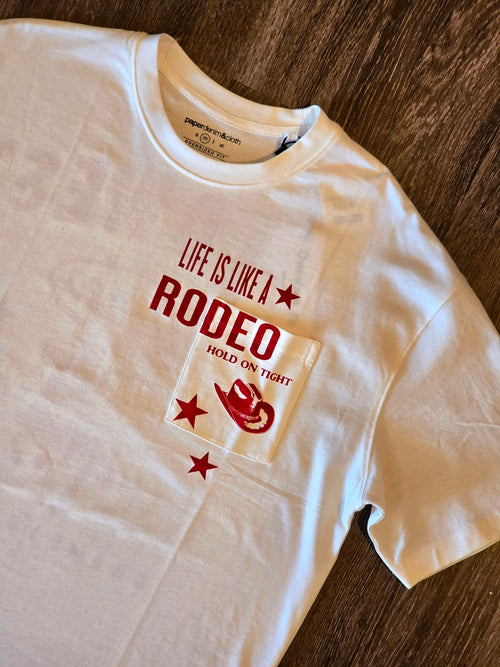 "Life Is Like A Rodeo" Ladies T-Shirt