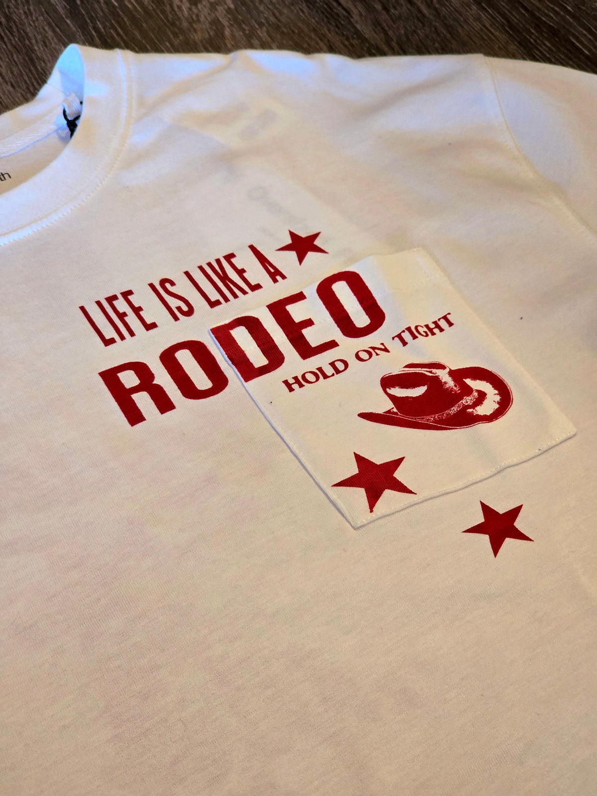 "Life Is Like A Rodeo" Ladies T-Shirt