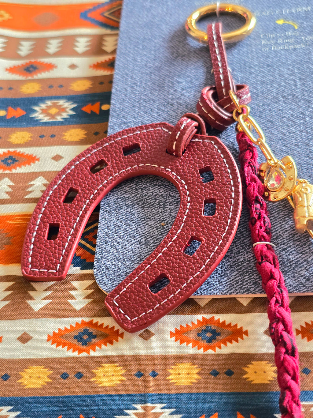 Atterri Horseshoe Bag Charm | Western Luxe Keychain