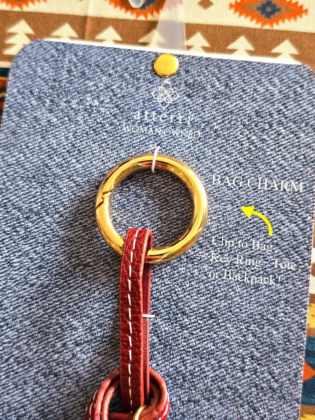 Atterri Horseshoe Bag Charm | Western Luxe Keychain
