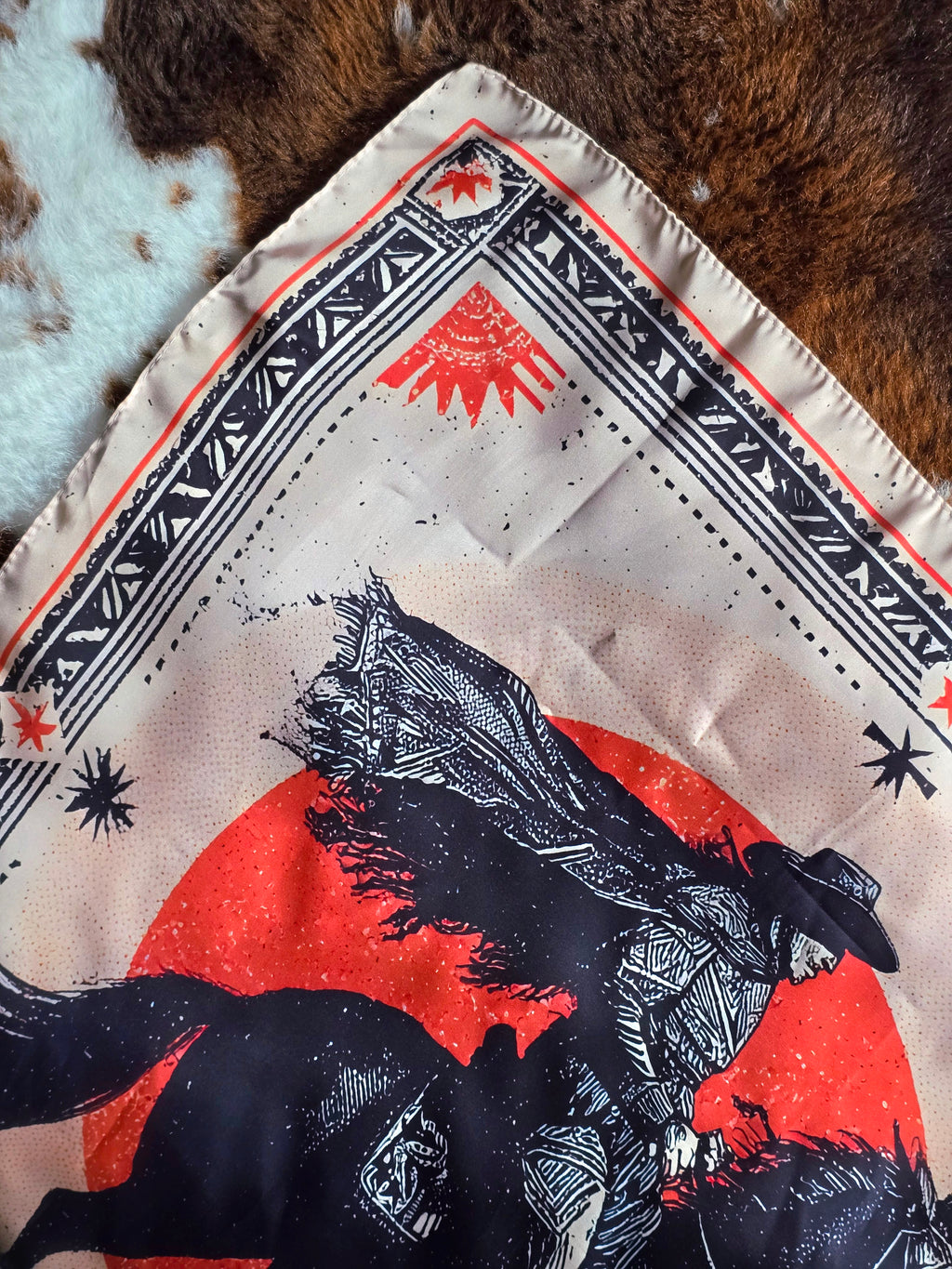 Western Cowboy Bandana Sunset Cowboy
