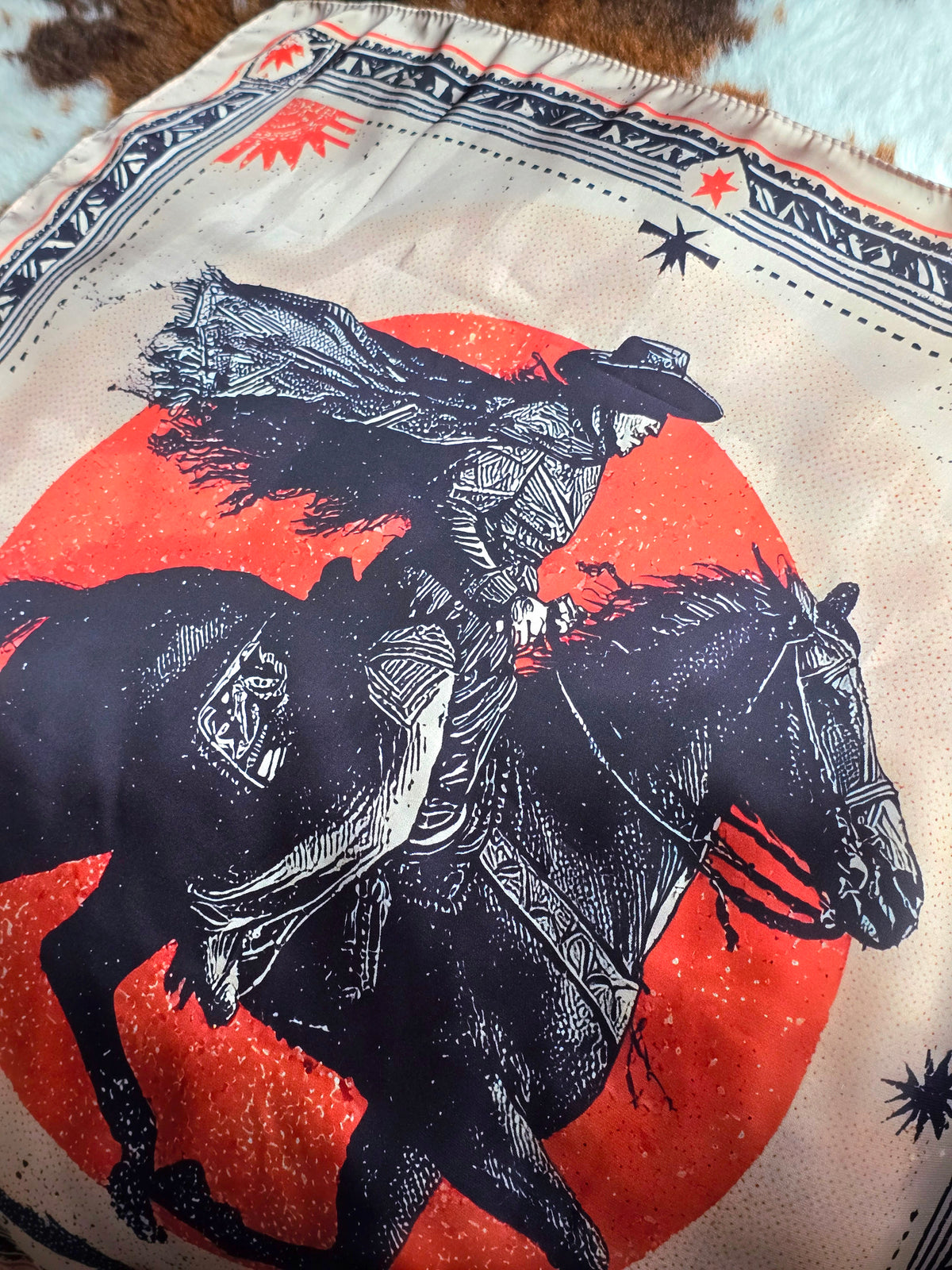 Western Cowboy Bandana Sunset Cowboy