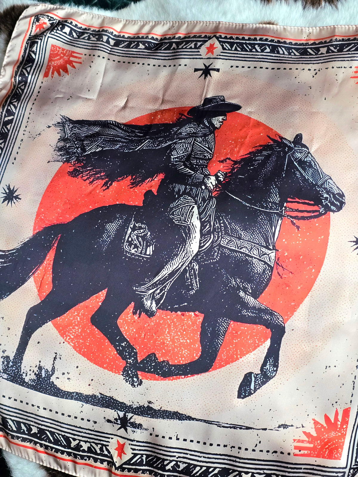 Western Cowboy Bandana Sunset Cowboy