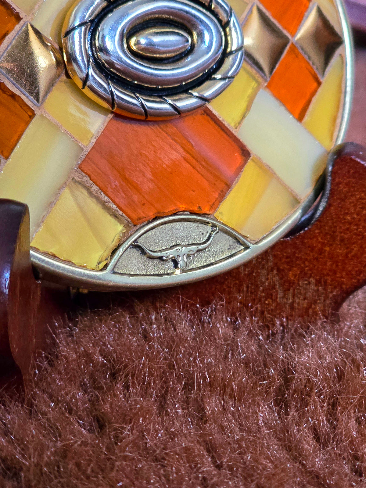 R.W Williams Vintage Mosaic Belt Buckle