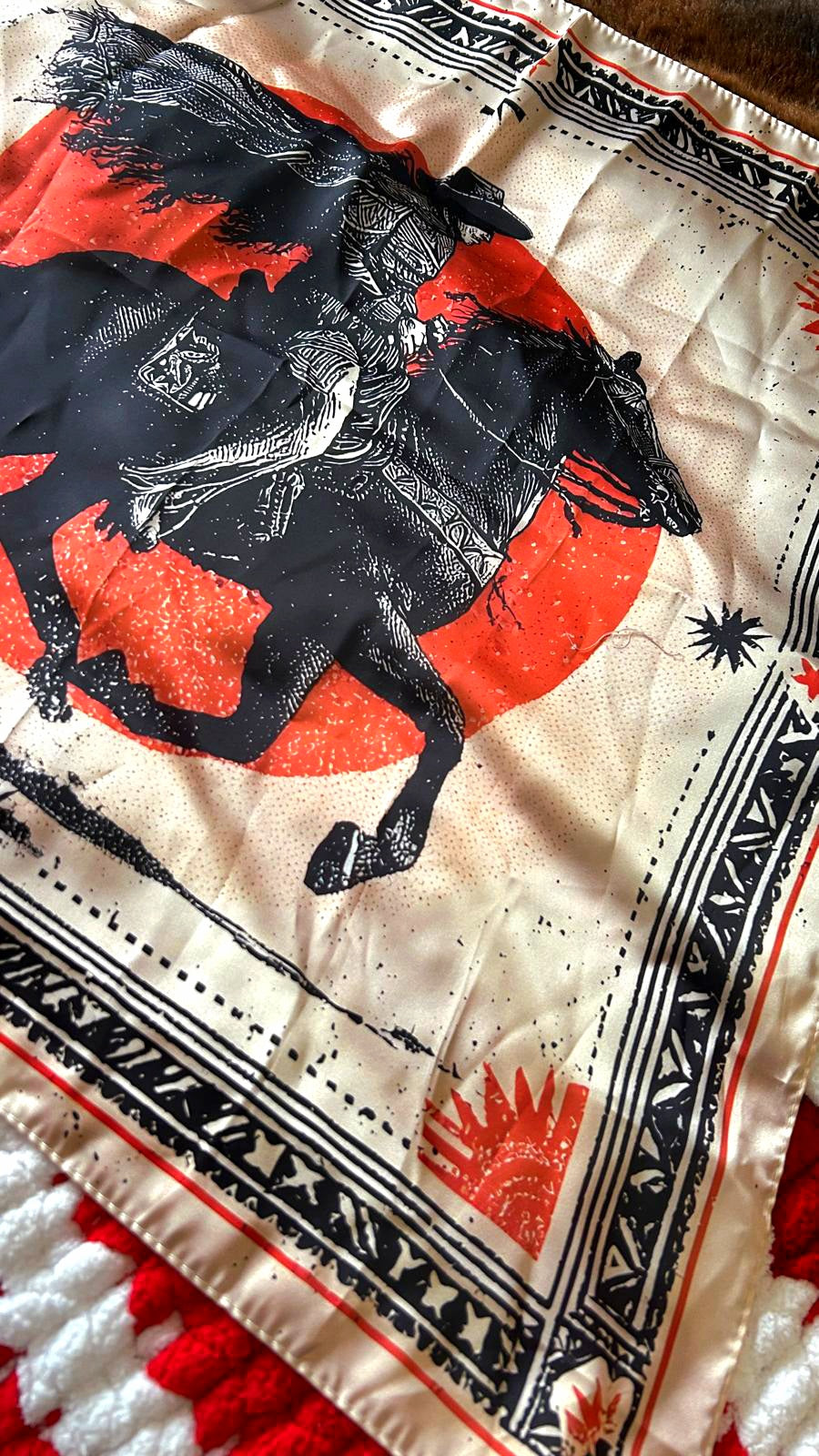 Western Cowboy Bandana Sunset Cowboy