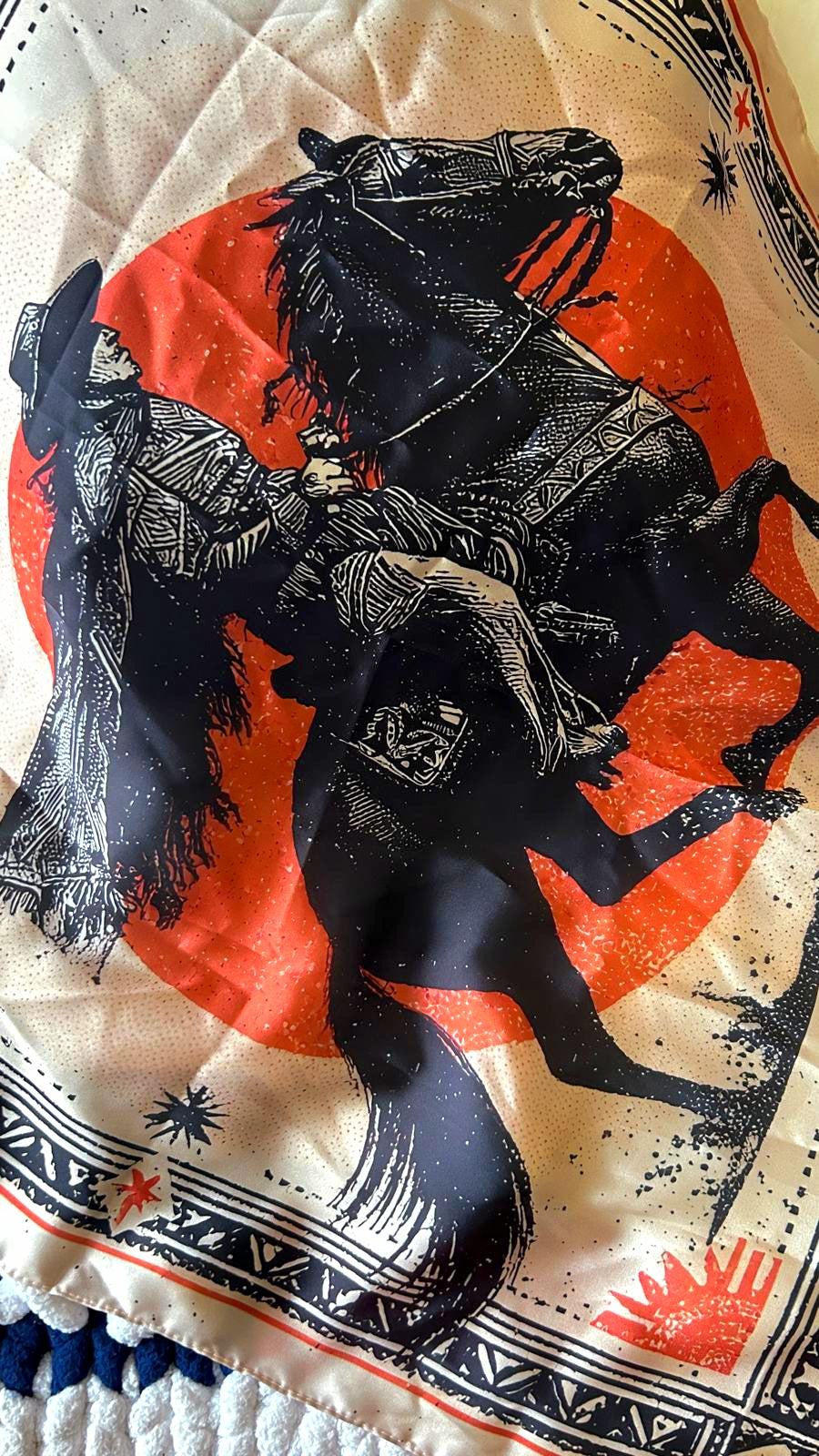 Western Cowboy Bandana Sunset Cowboy