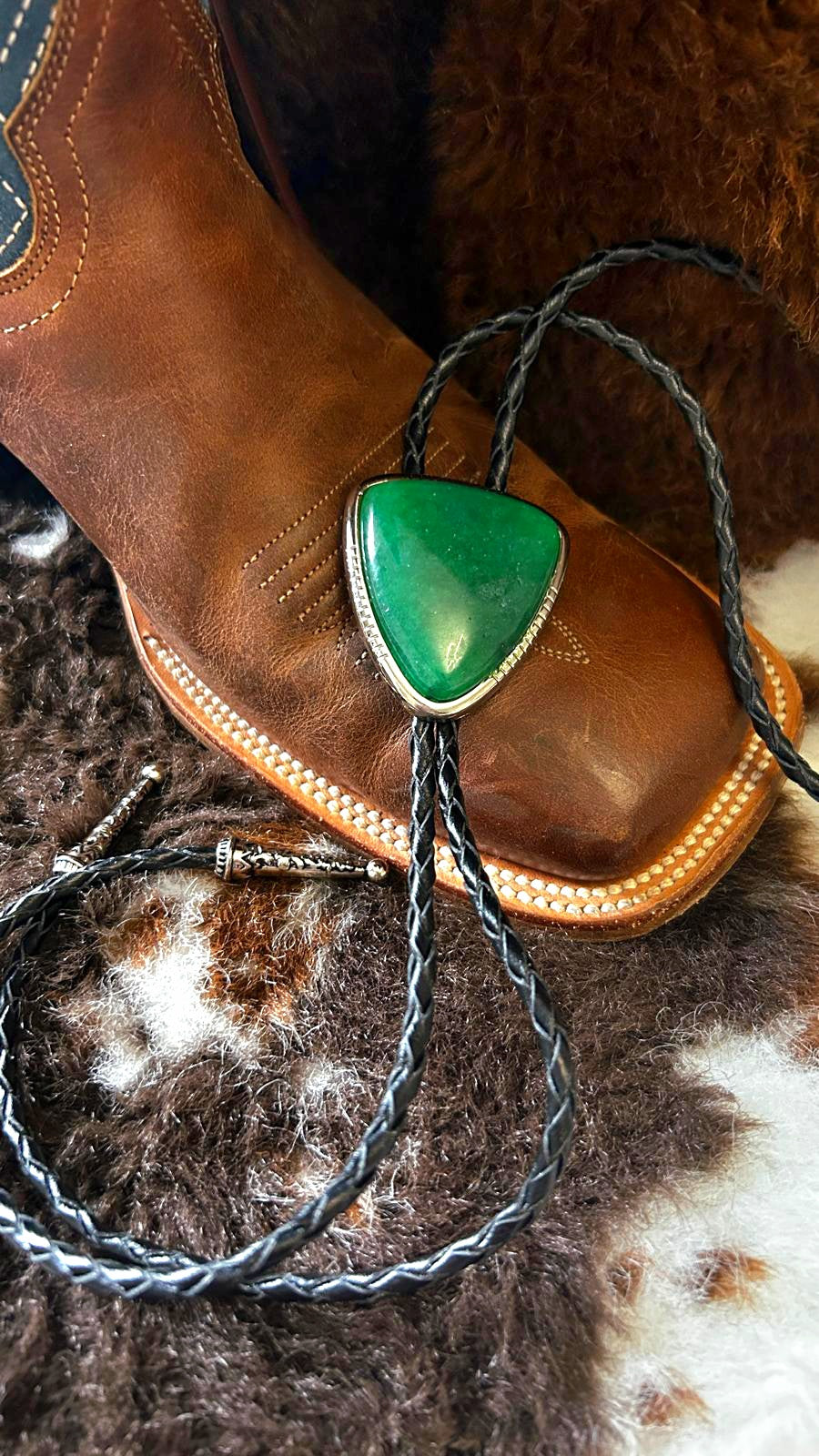 Green Bolo Tie