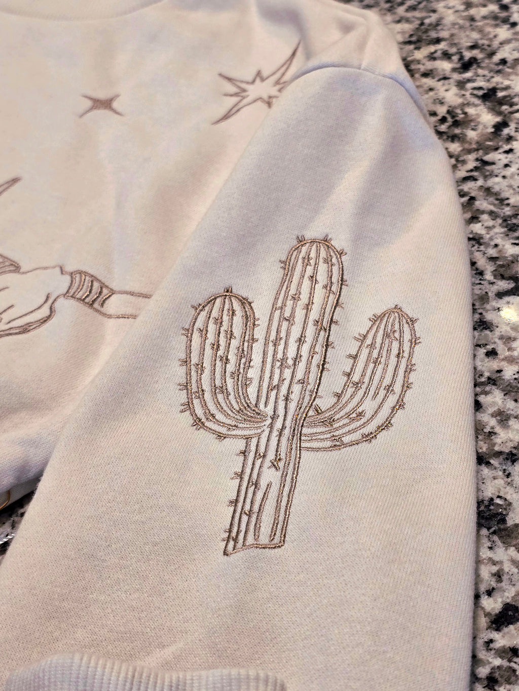 Cotton Essentials Western Embroidered Pullover Sweatshirt