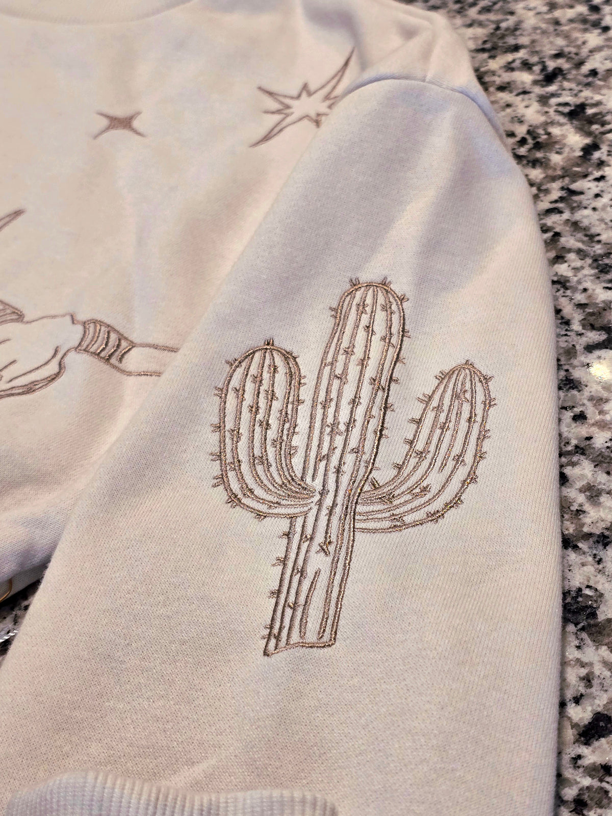 Cotton Essentials Western Embroidered Pullover Sweatshirt