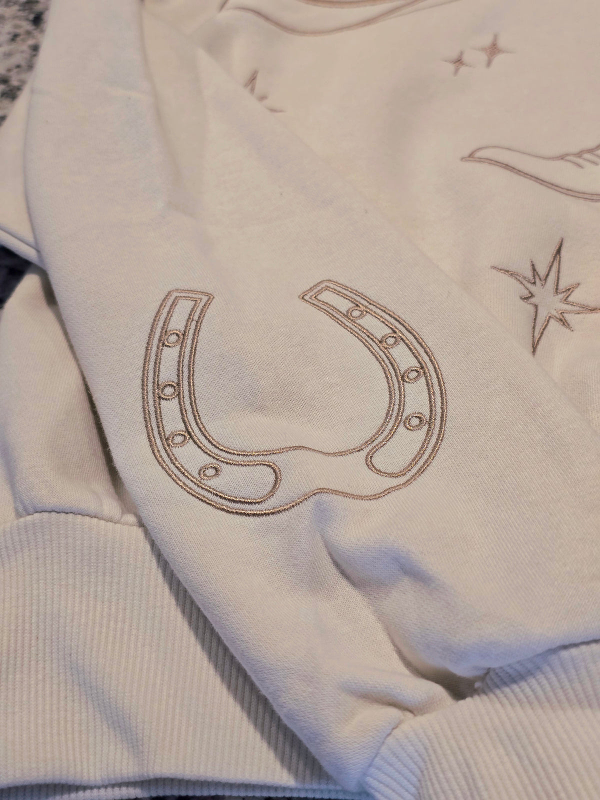 Cotton Essentials Western Embroidered Pullover Sweatshirt