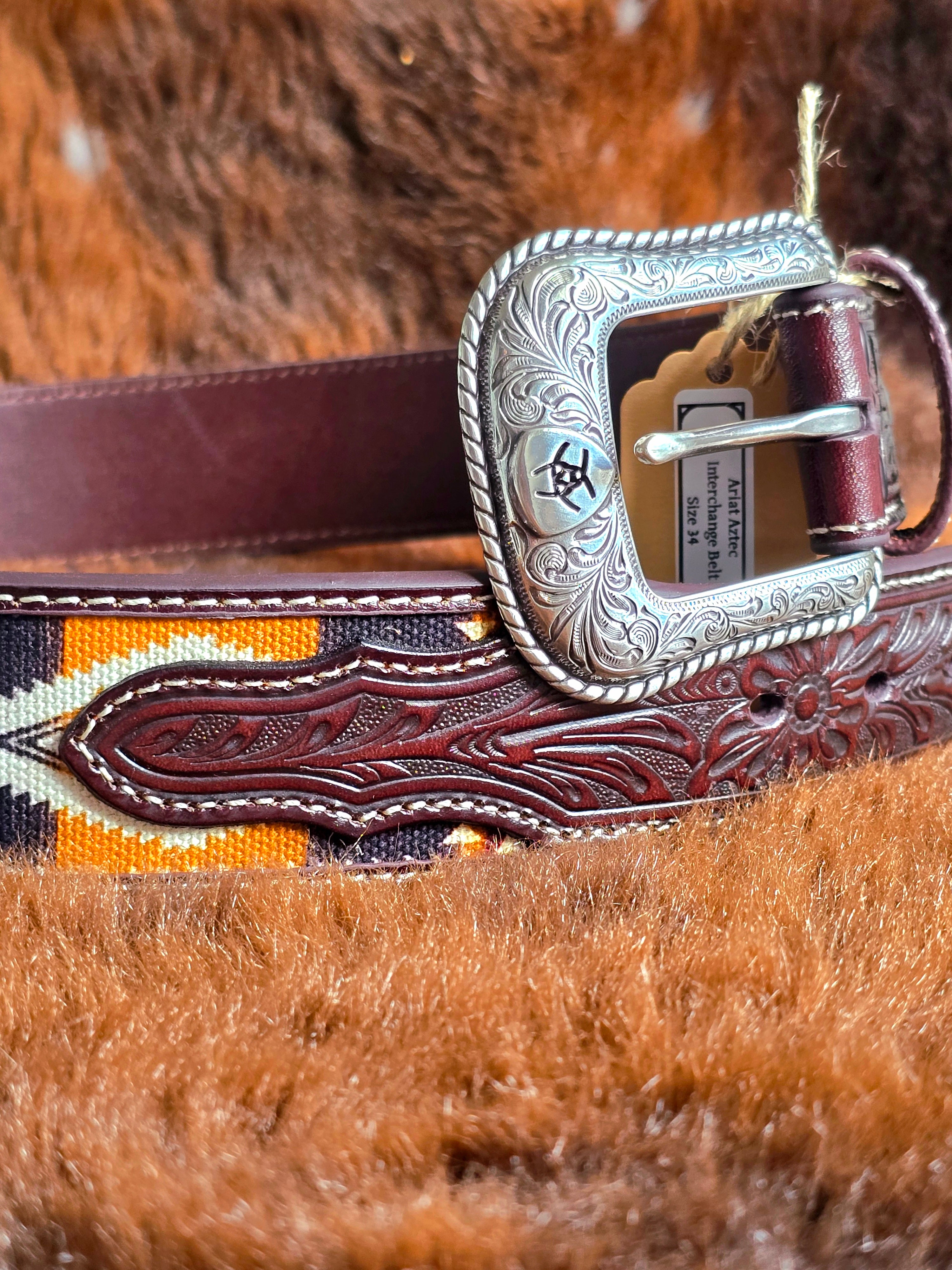 Ariat Floral Inlay Belt
